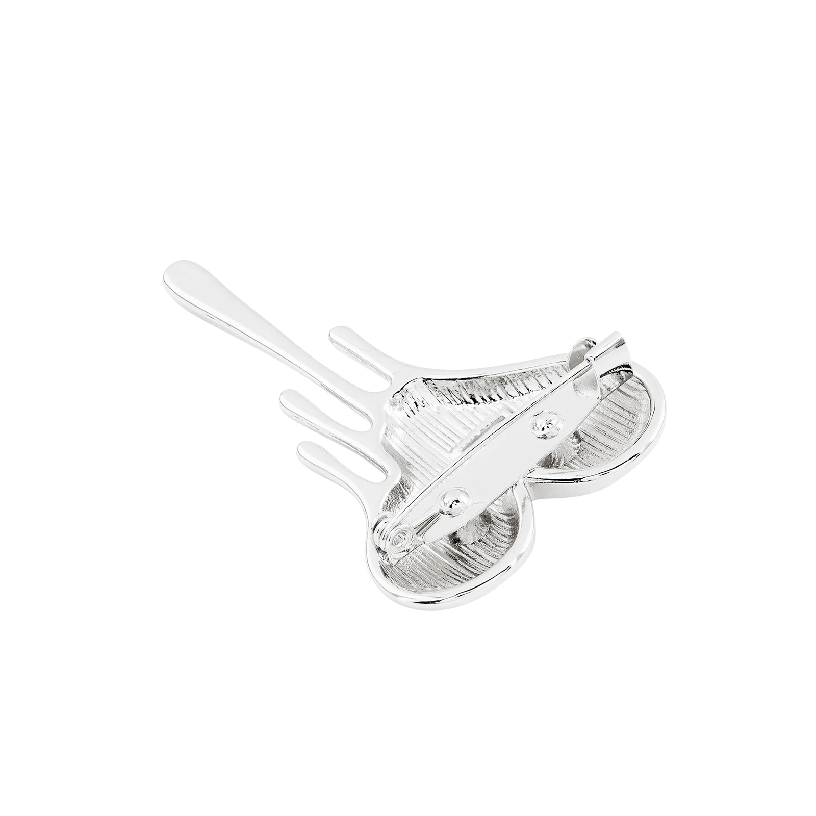 Melting Heart Silver Brooch - Image 5