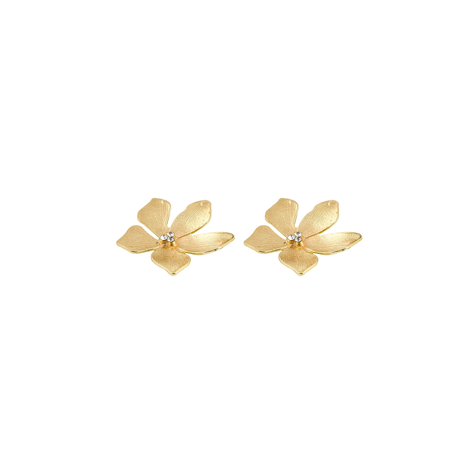 Bewitched Metallic Bold Gold Earrings - Image 5