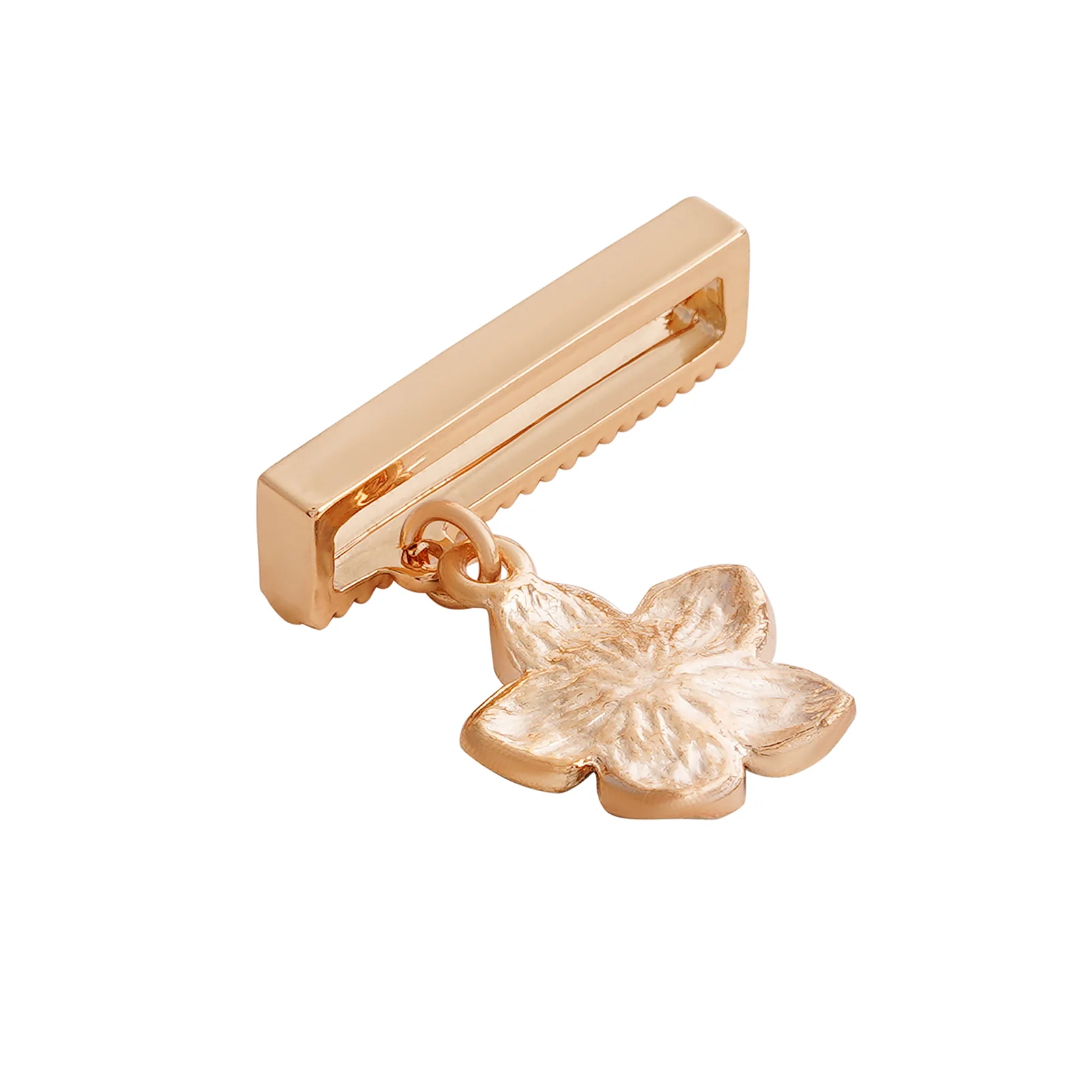 Midnight Blossom Gold & Black Pin Watch Charm - Image 5