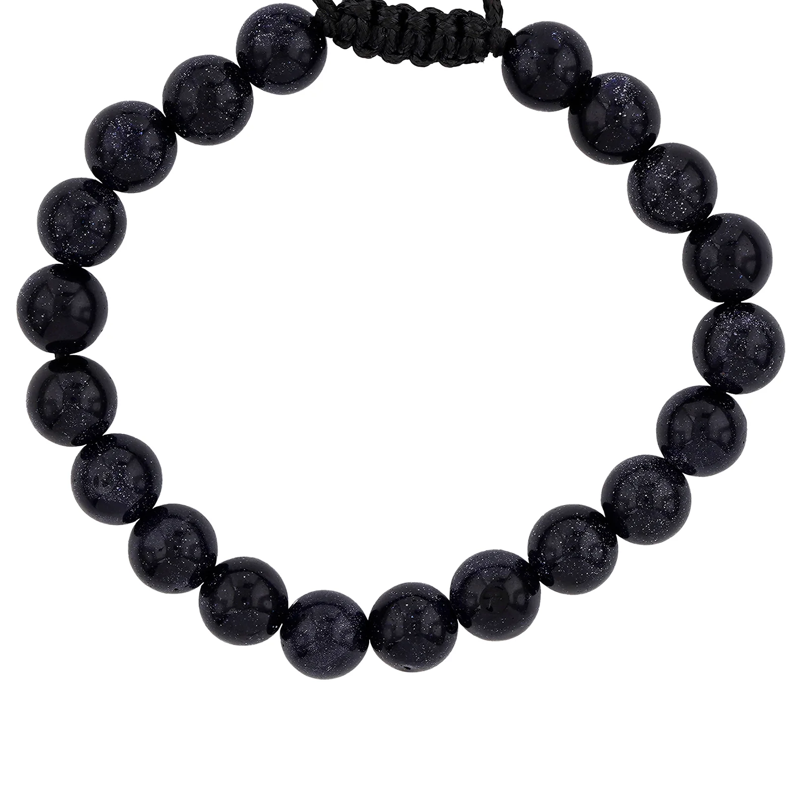 Midnight Rain Deep Blue Beaded Bracelet - Image 4