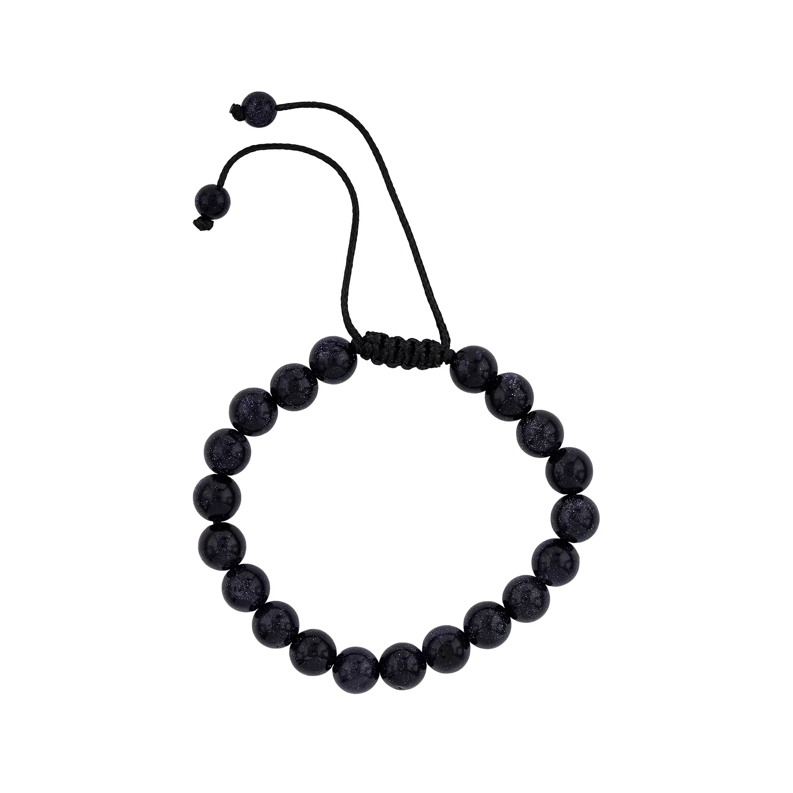 Midnight Rain Deep Blue Beaded Bracelet - Image 6
