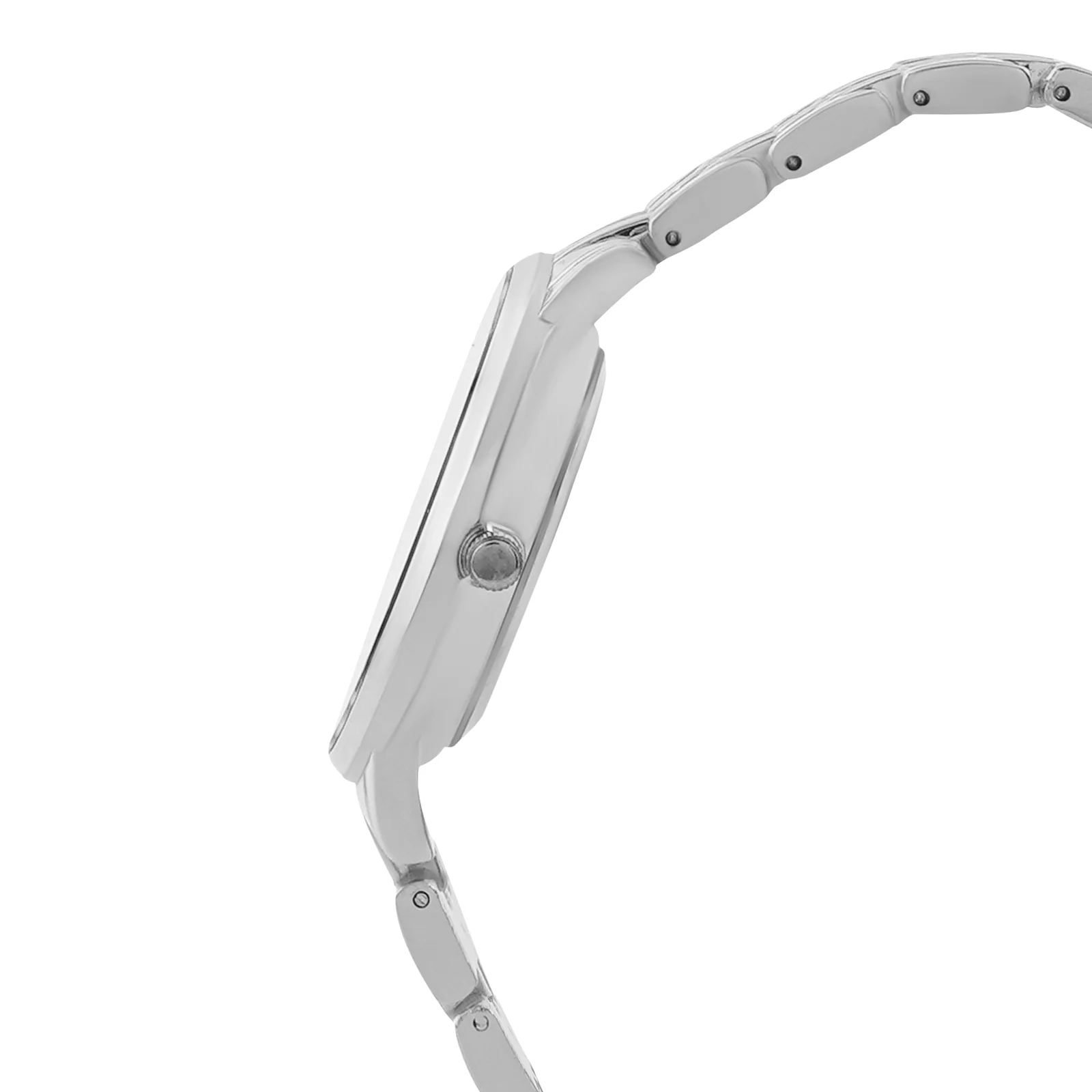 Mini Nebula Black Medium Dial Silver Linked Chain Strap Women's Watch - Image 5