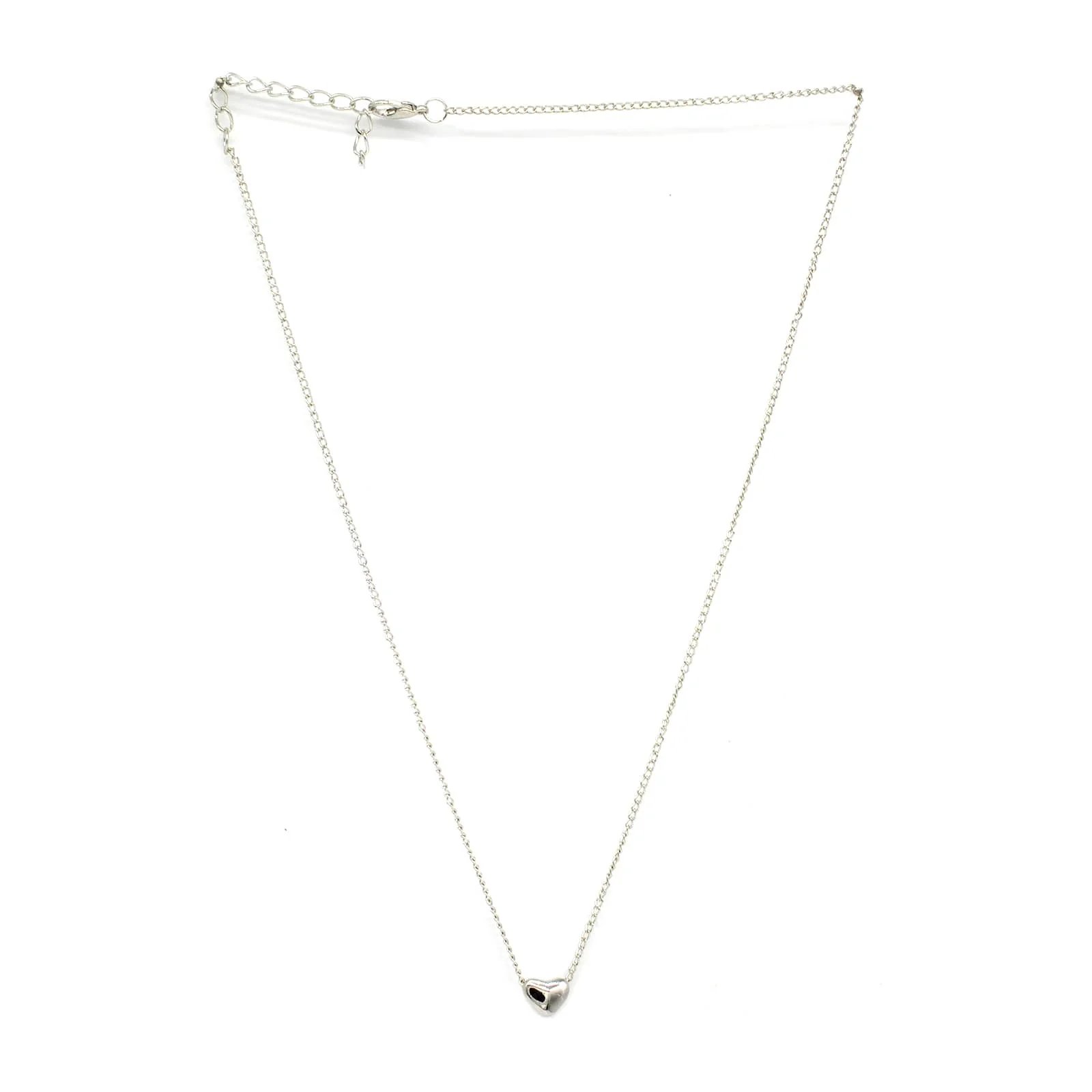 Minimal Heart Silver Pendant - Image 2