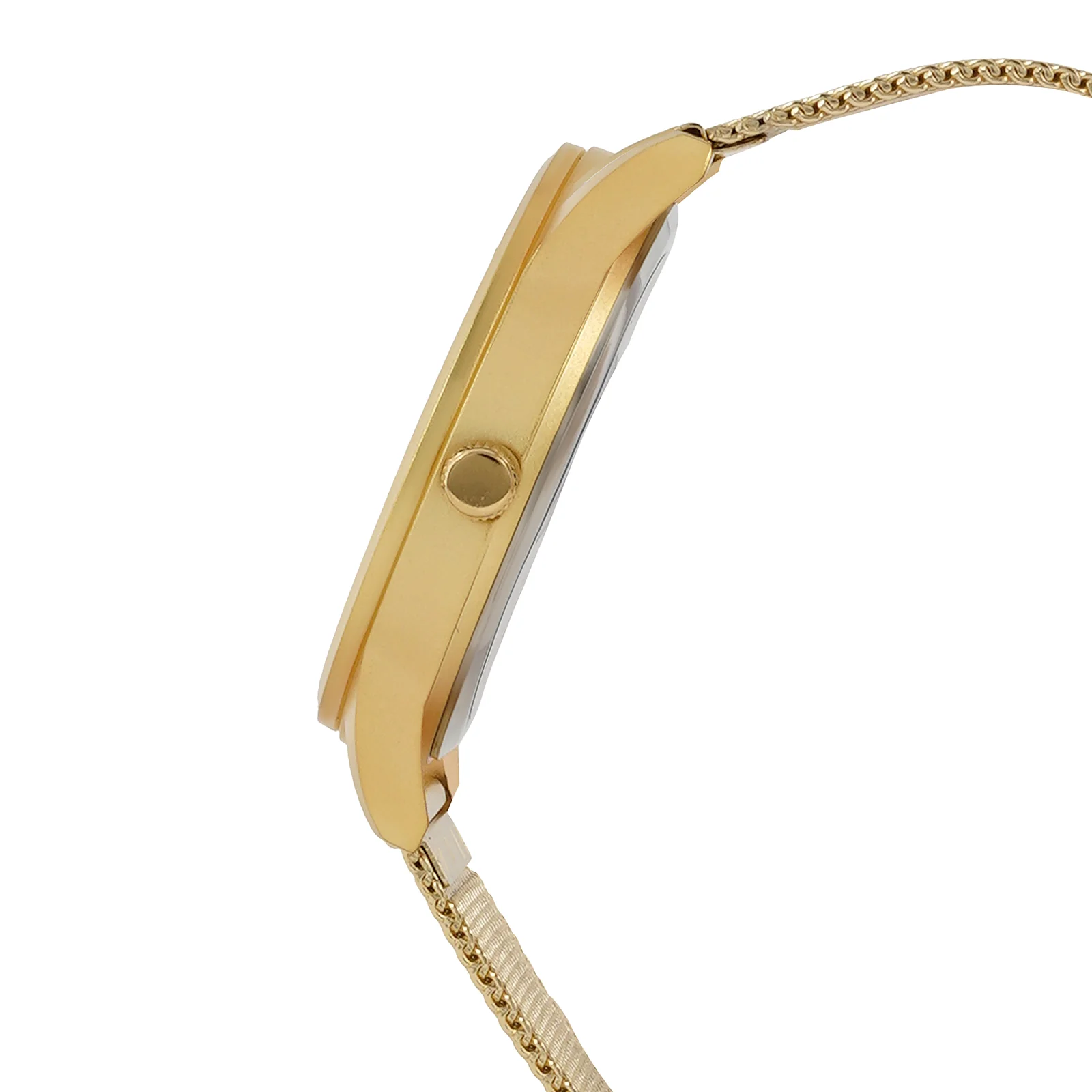 Montego Black XLarge Dial Gold Mesh Strap Men's Watch - Image 5