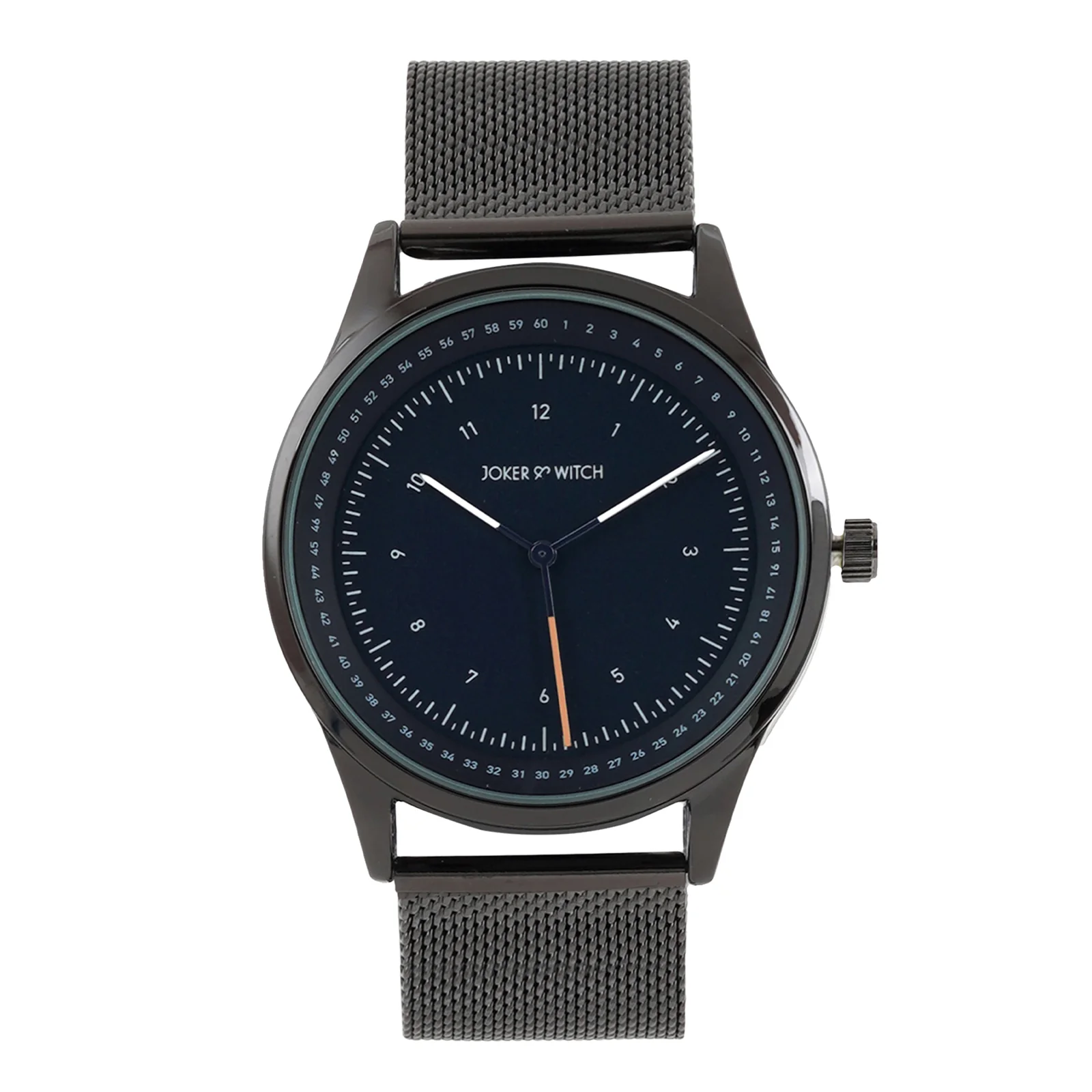 Montego Blue XLarge Dial Gunmetal Mesh Strap Men's Watch - Image 3