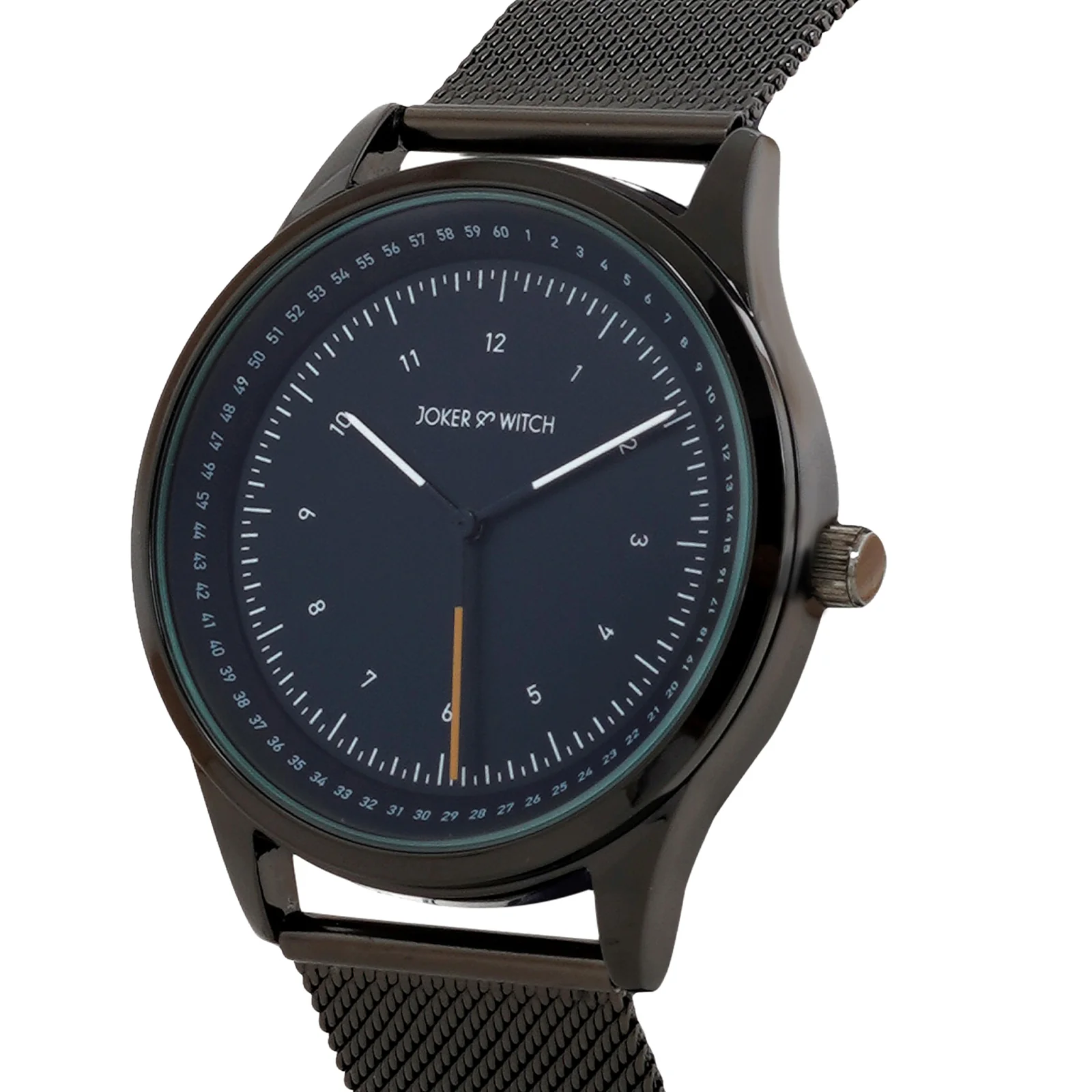 Montego Blue XLarge Dial Gunmetal Mesh Strap Men's Watch - Image 4