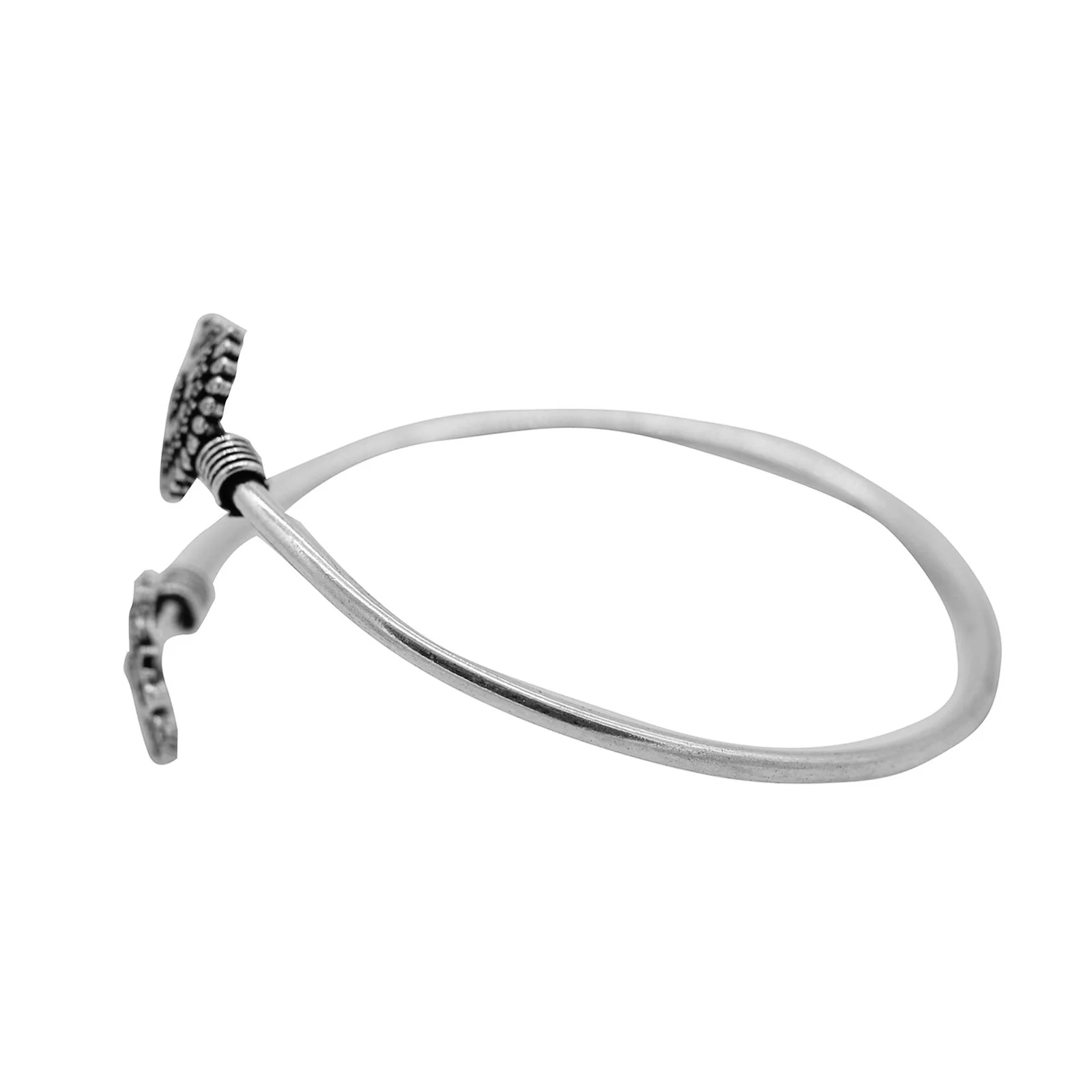 Mrag Silver Oxidized  Bracelet Cuff - Image 4