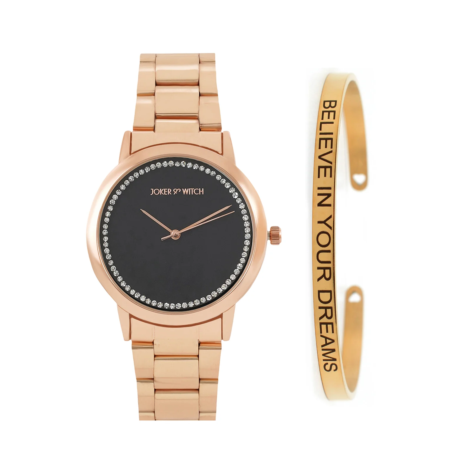 Myra Rhinestone Watch Bracelet Stack - Image 2