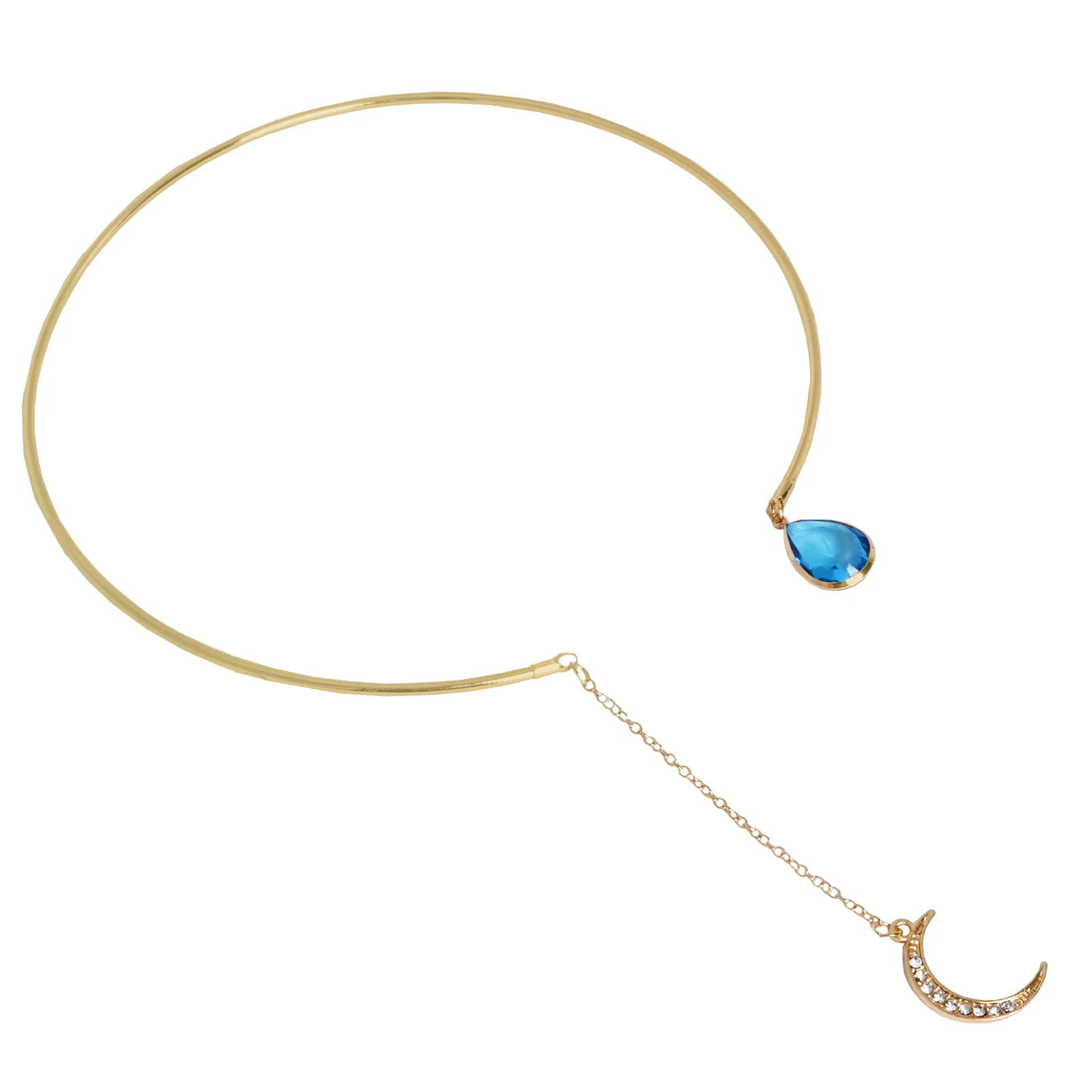 Mystic Moon Charm Gold Necklace - Image 5