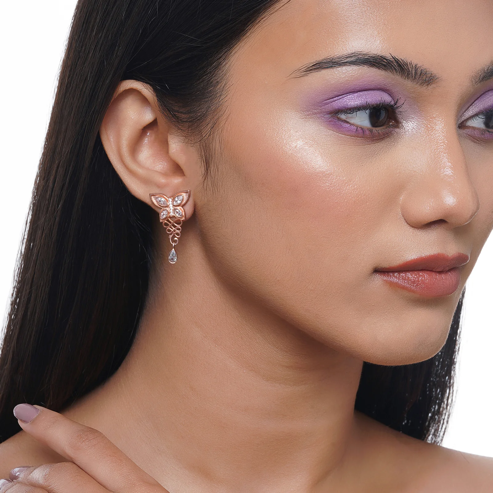 Nabi Rosegold Earring - Image 2
