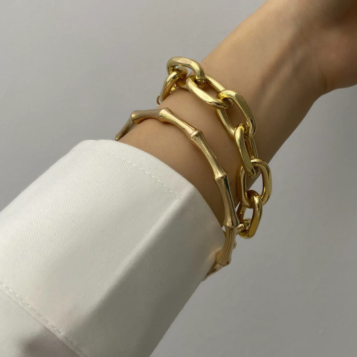 Nadia Gold Set of 2 Bracelets - Image 2