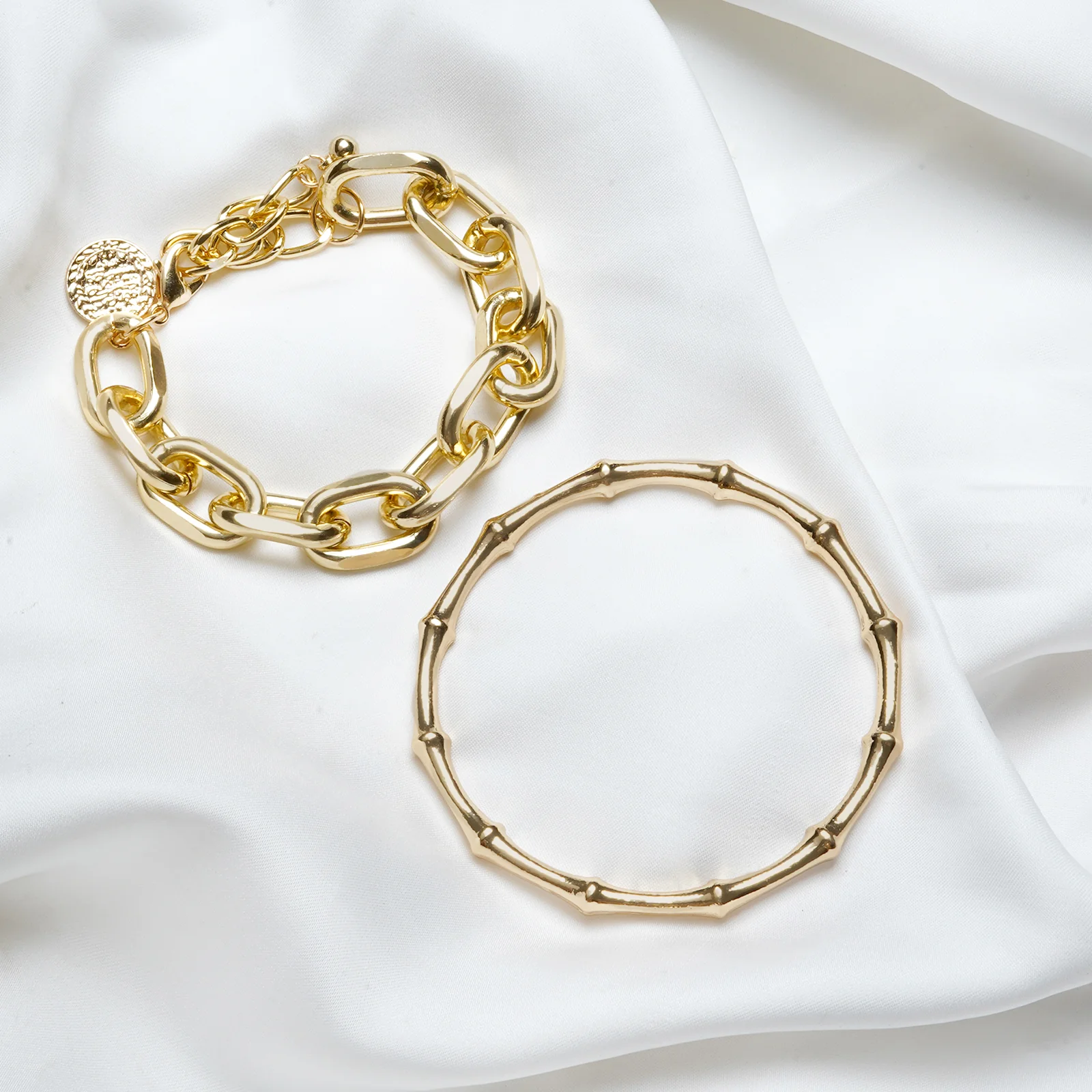 Nadia Gold Set of 2 Bracelets - Image 3