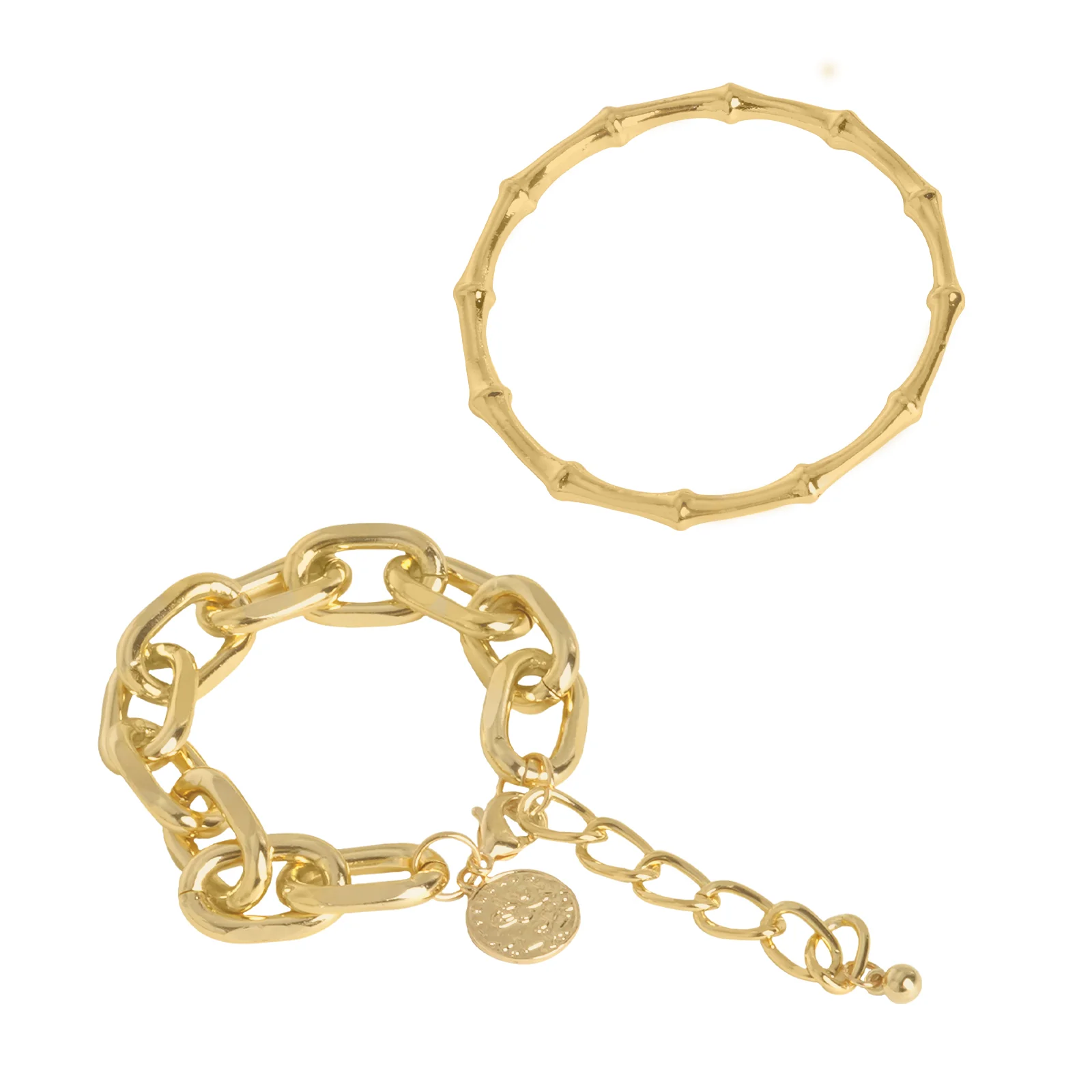 Nadia Gold Set of 2 Bracelets - Image 5