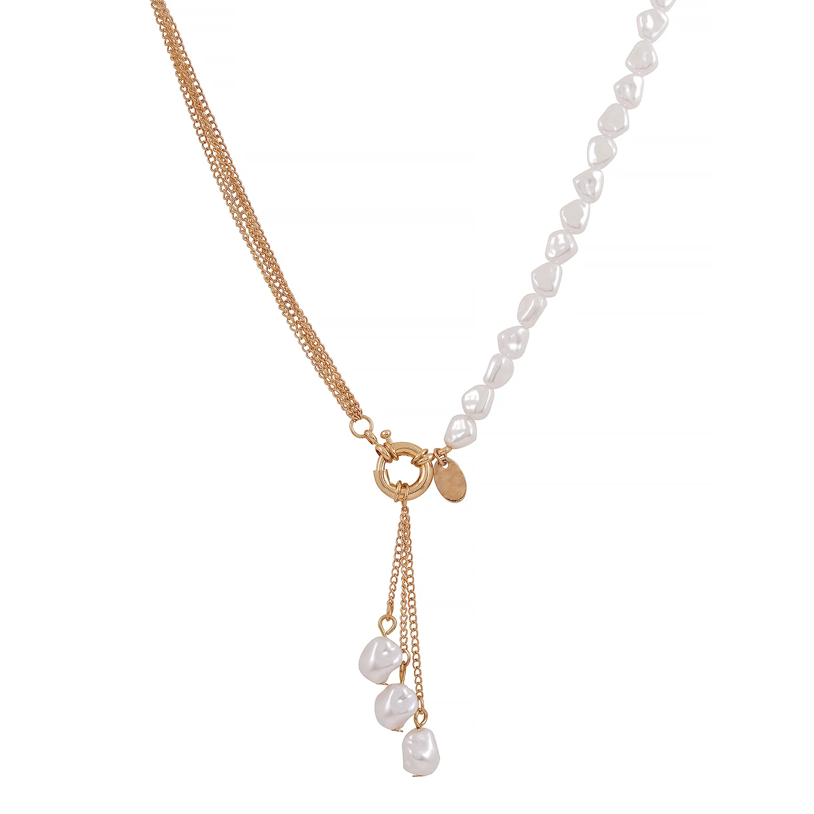Naiads Gold Pearl Necklace - Image 4