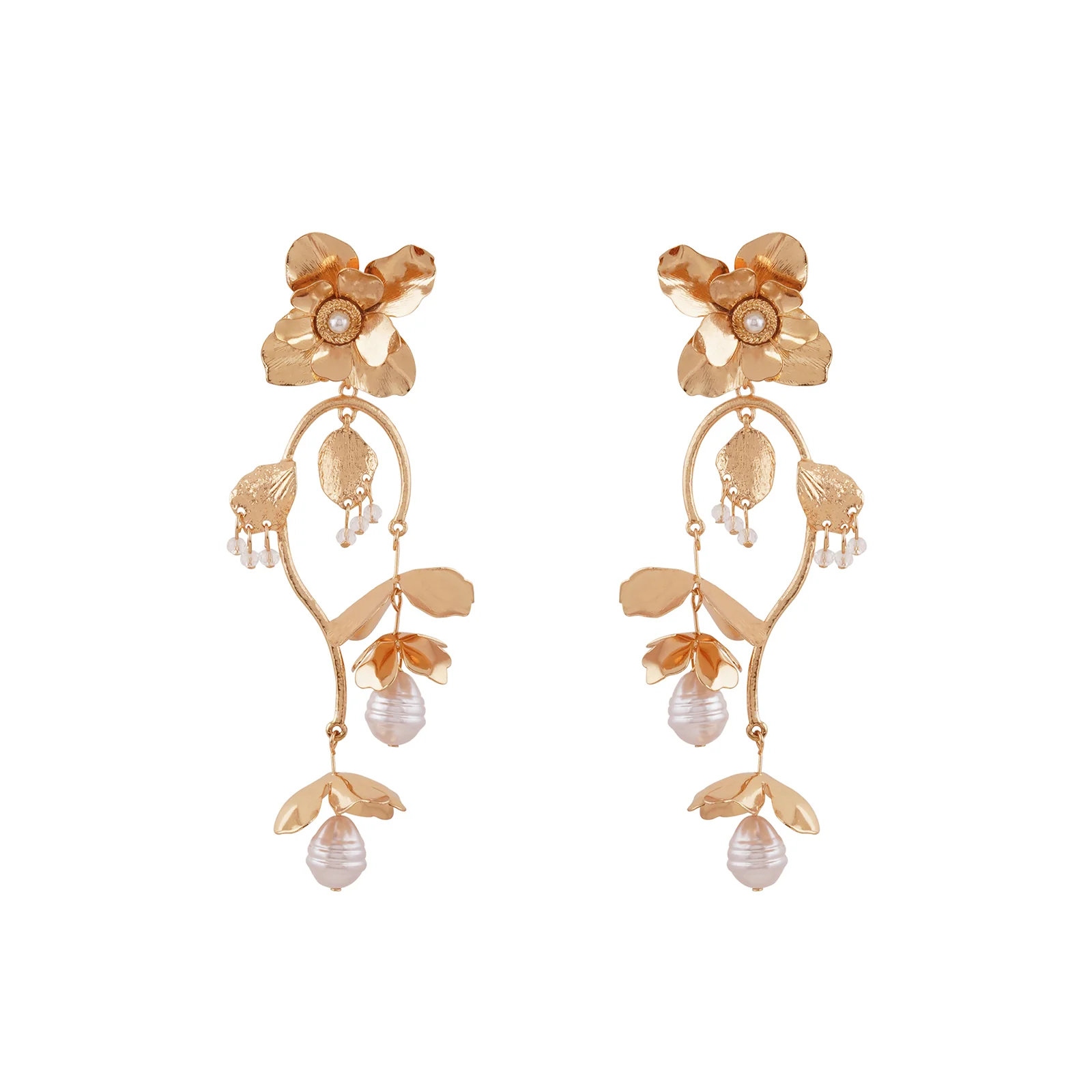 Narcissus Gold Earrings - Image 3