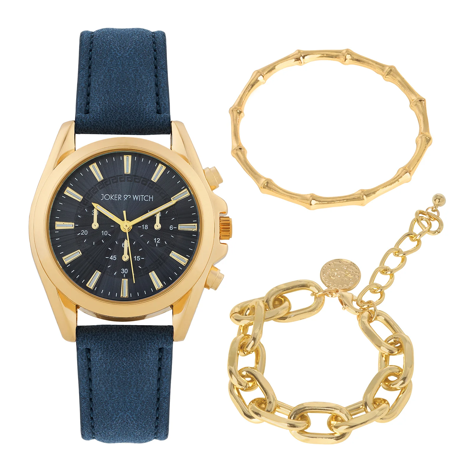 Navy Sail Watch Bracelet Stack - Image 2
