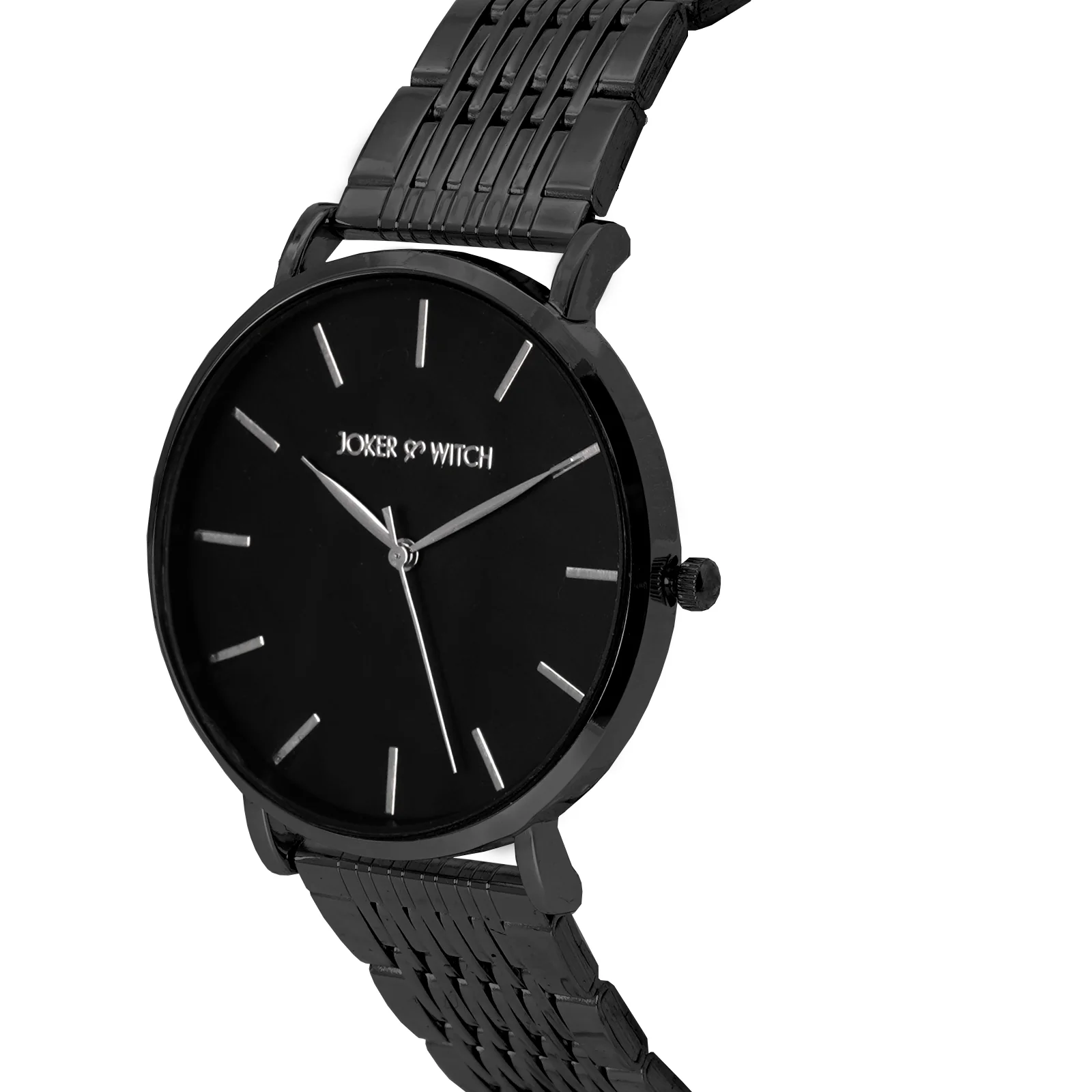 Signature Black Large Dial Linked Chain Strap Women's Watch - Image 3