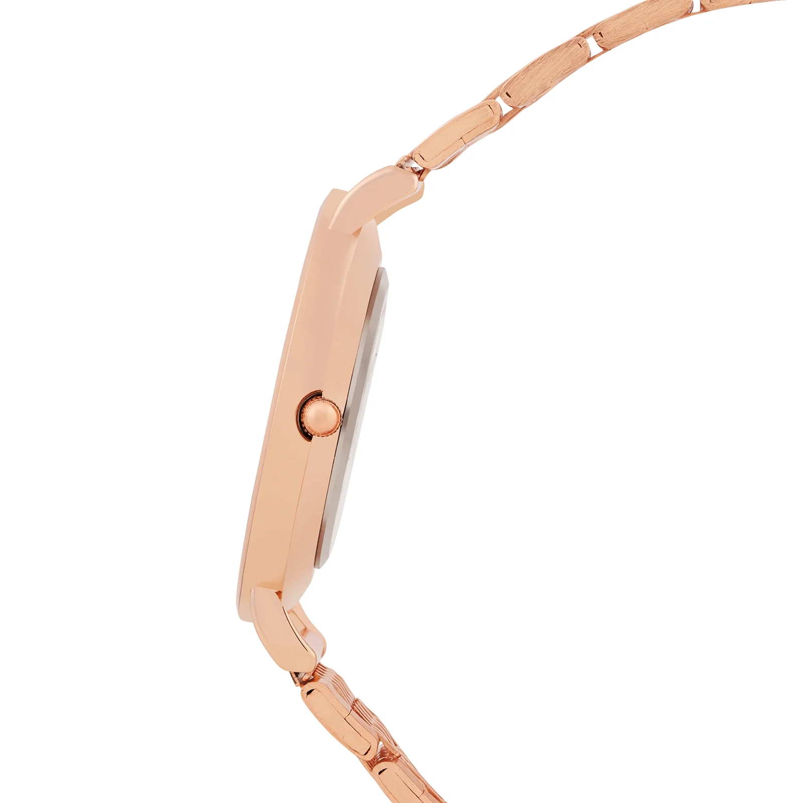 Nebula Maroon Large Dial Rose Gold Linked Chain Strap Women's Watch - Image 5