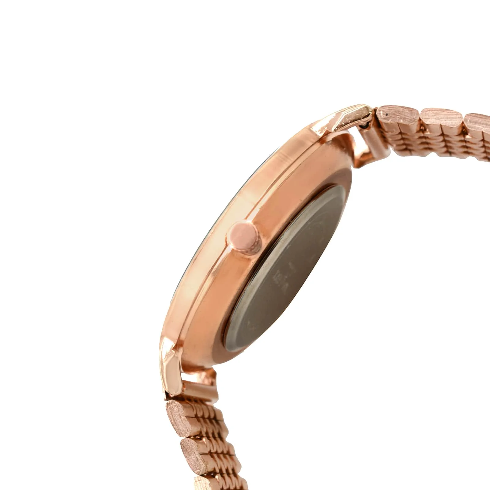 Nebula White MOP Large Dial Rose Gold Linked Chain Strap Women's Watch - Image 6