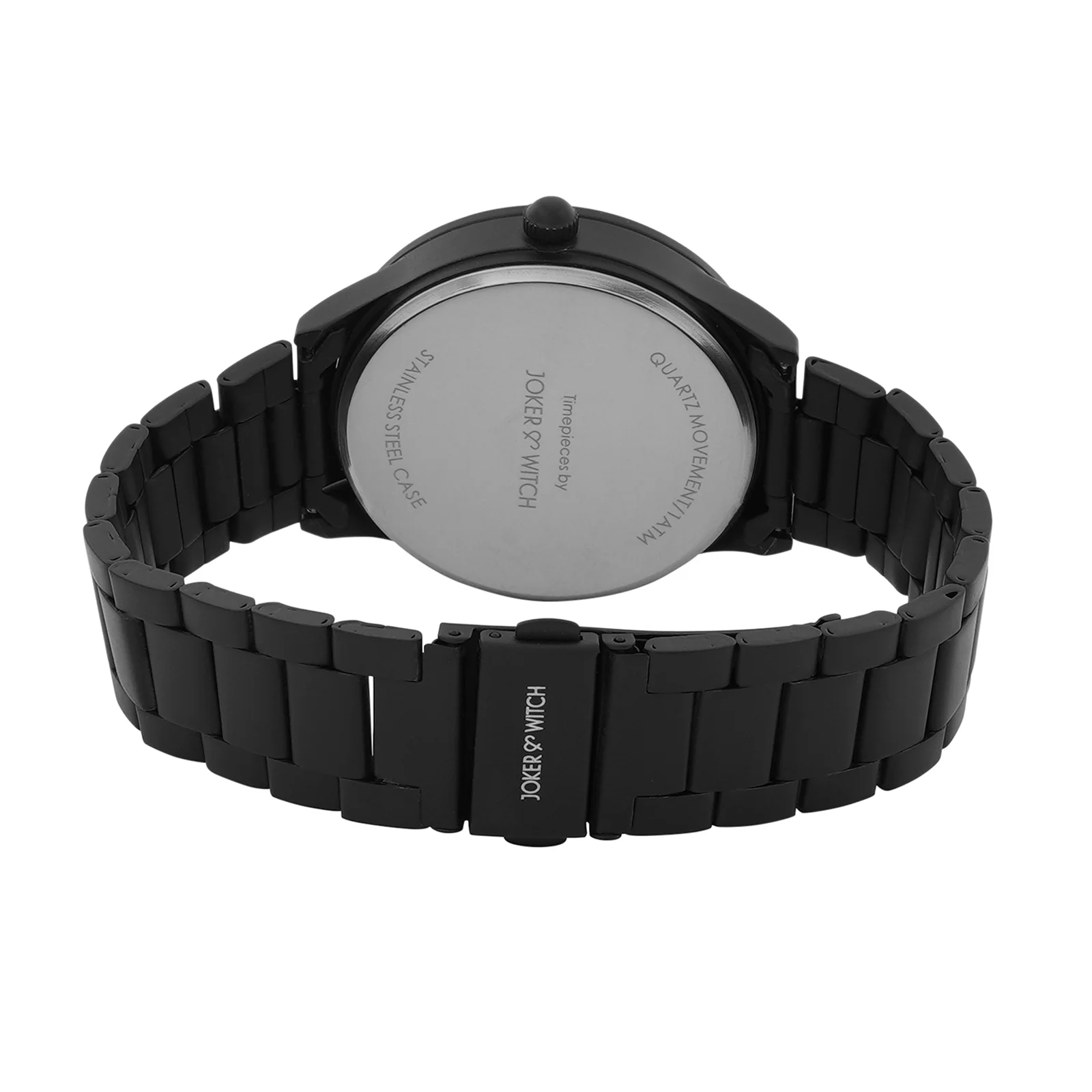 Nexus Black Large Dial Linked Chain Strap Men's Watch - Image 6