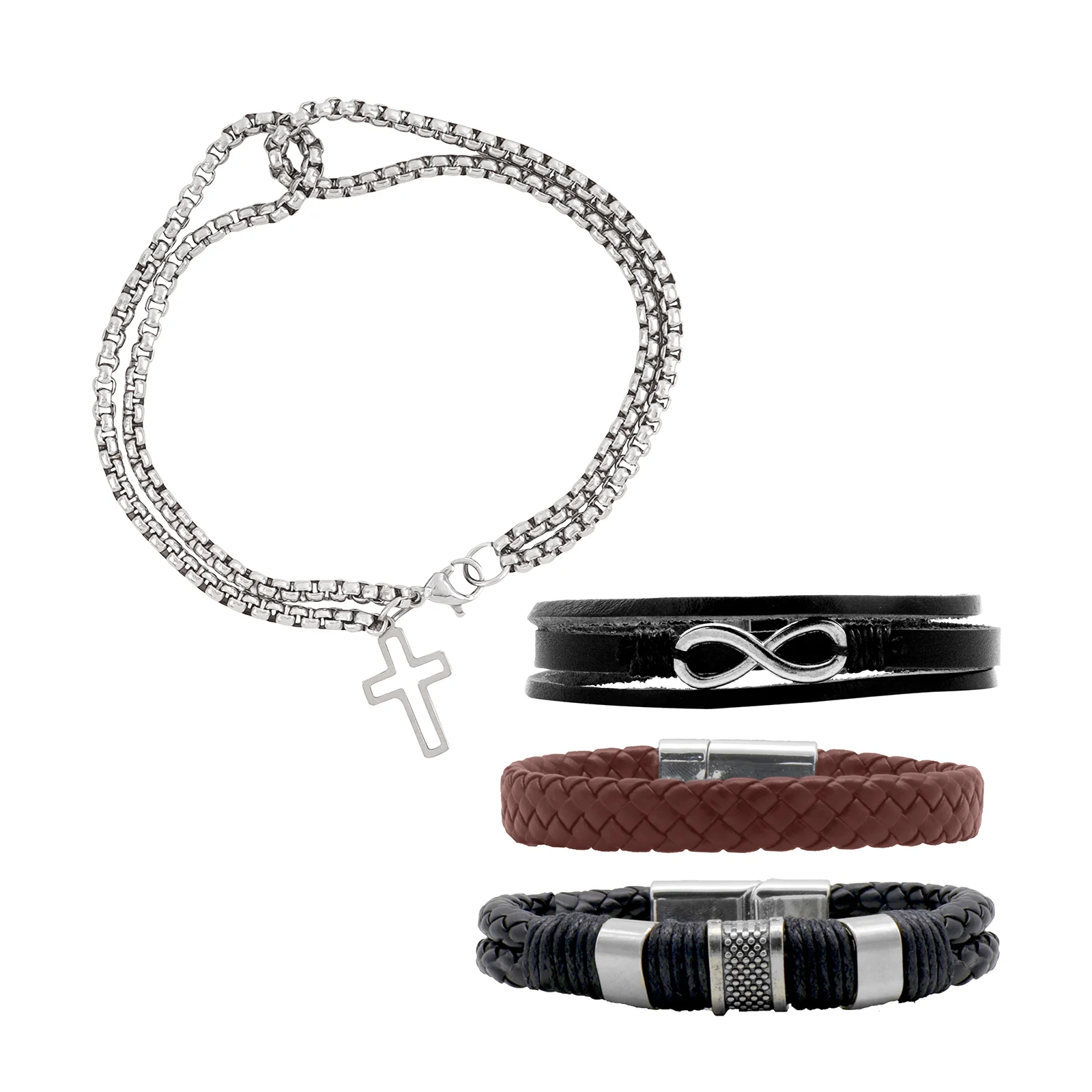 Danube Set of 4 Mens Bracelet Set - Image 2