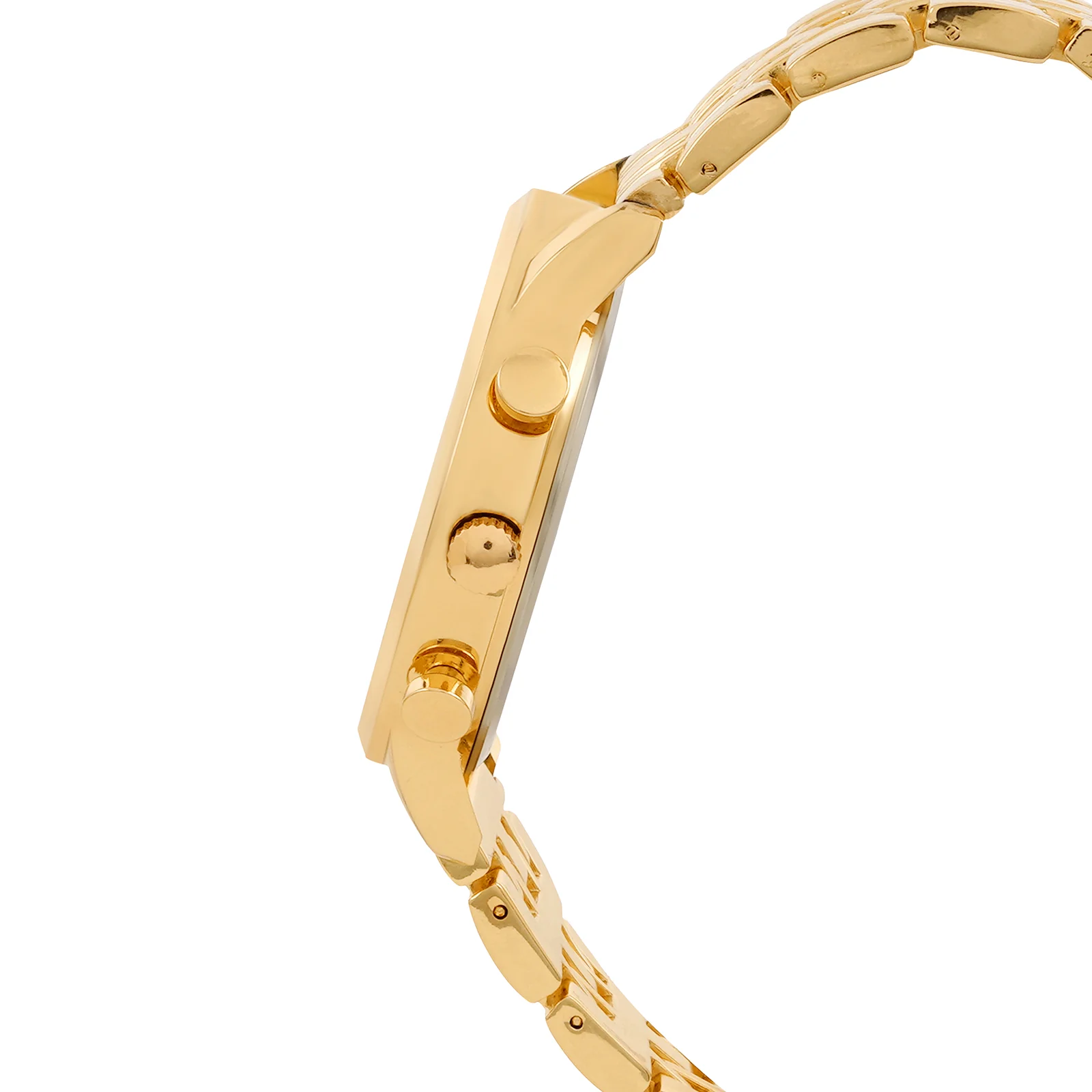 Niko Black Large Dial Gold Linked Chain Strap Men's Watch - Image 5