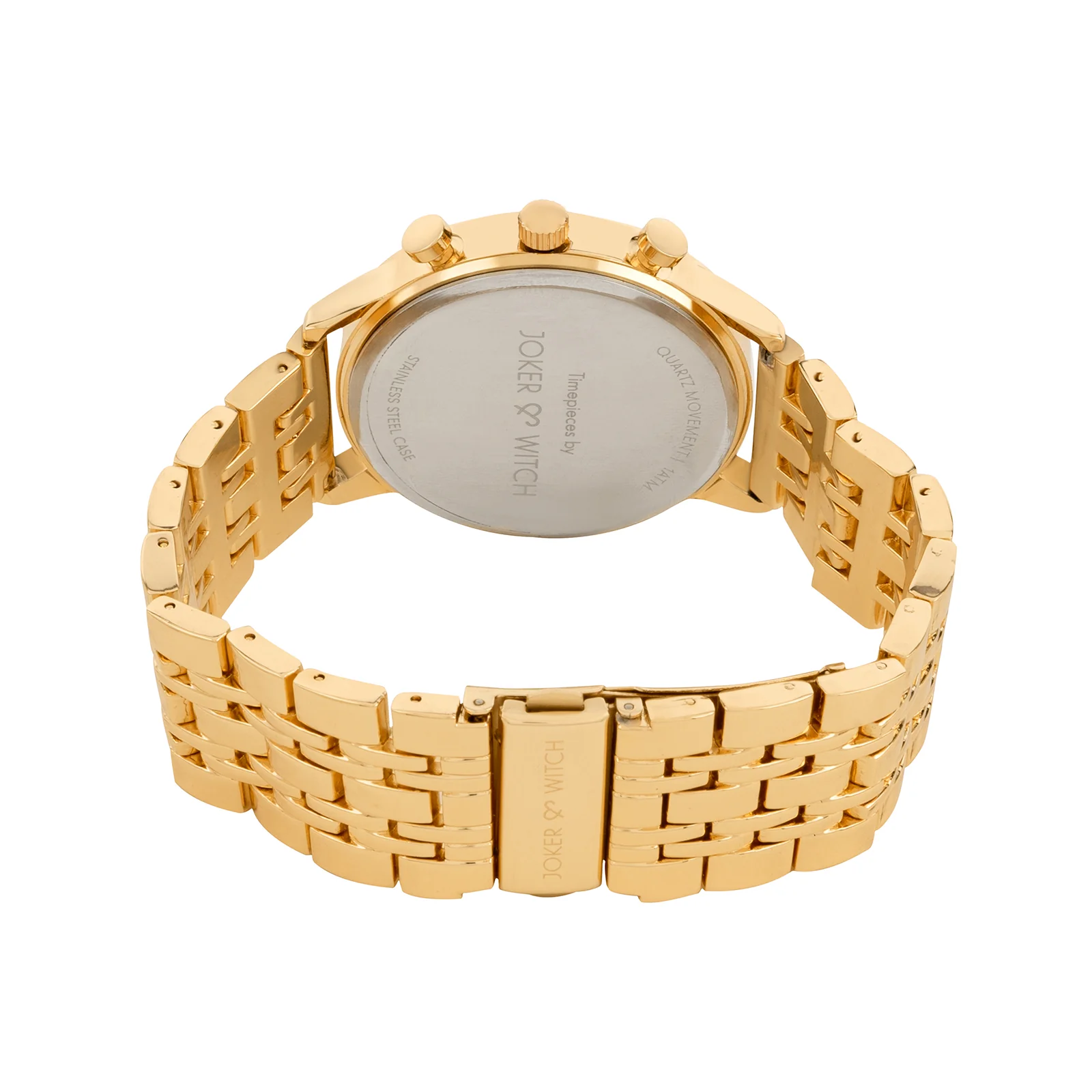 Niko Black Large Dial Gold Linked Chain Strap Men's Watch - Image 6