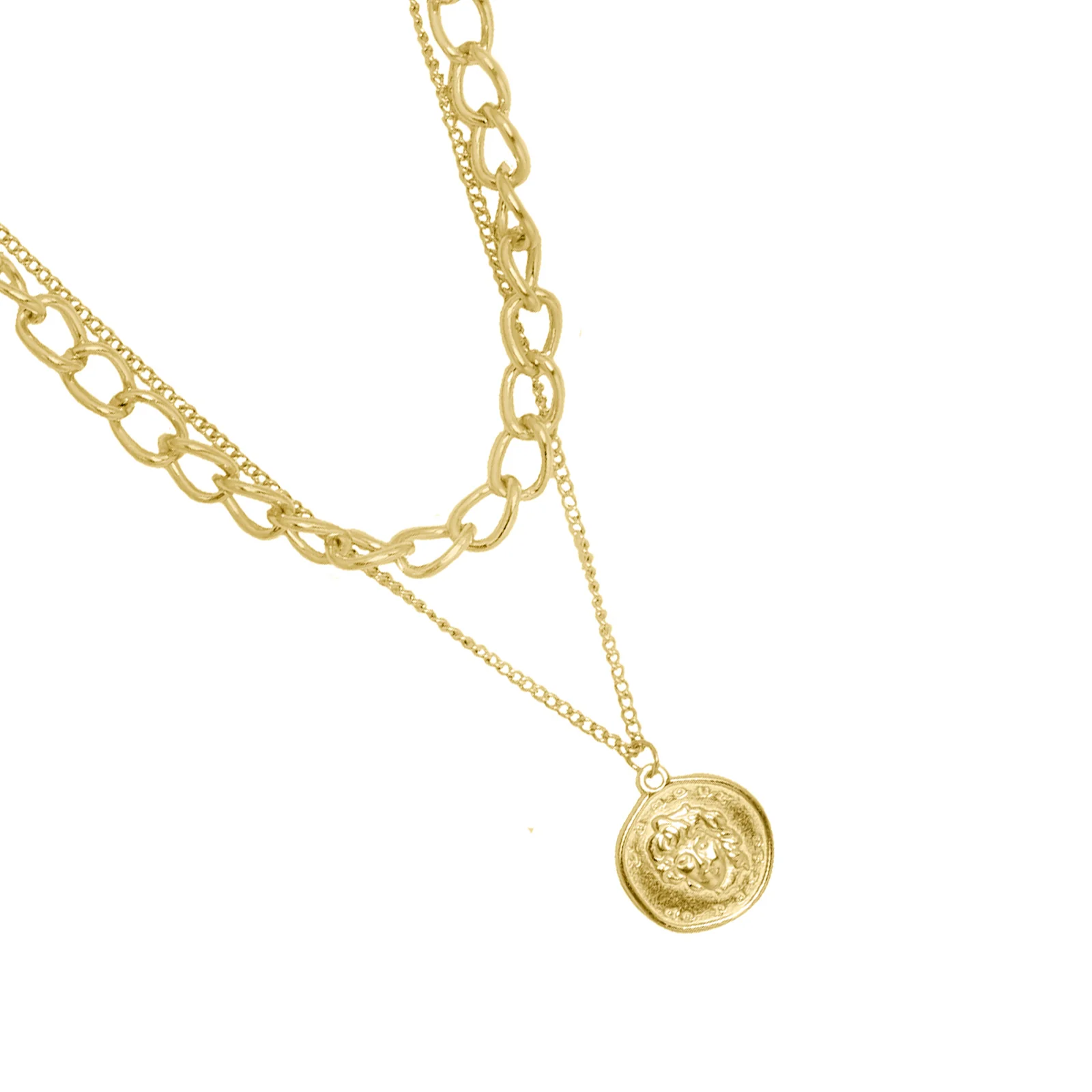 Nodo Chain Link Gold Layered Necklace - Image 6