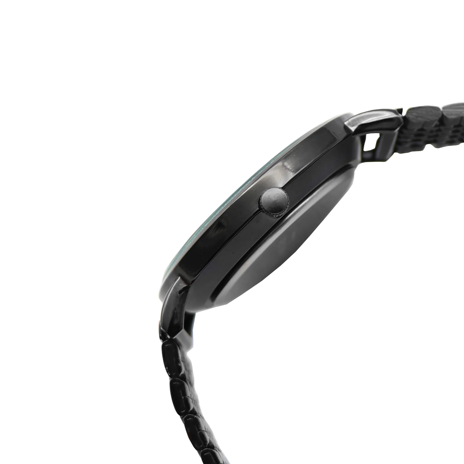 Noel Black Large Dial Linked Chain Strap Men's Watch - Image 4