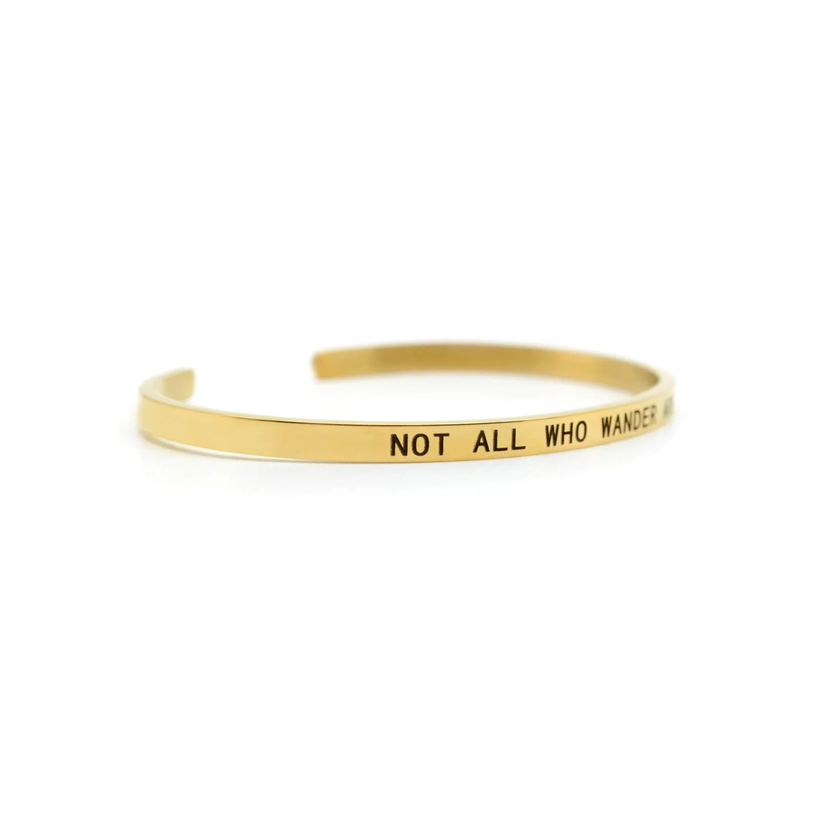 Not All Who Wander Are Lost Gold Mantra Band - Image 3