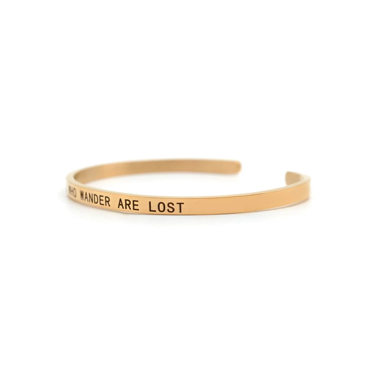 Not All Who Wander Are Lost Rose Gold Mantra Band - Image 4