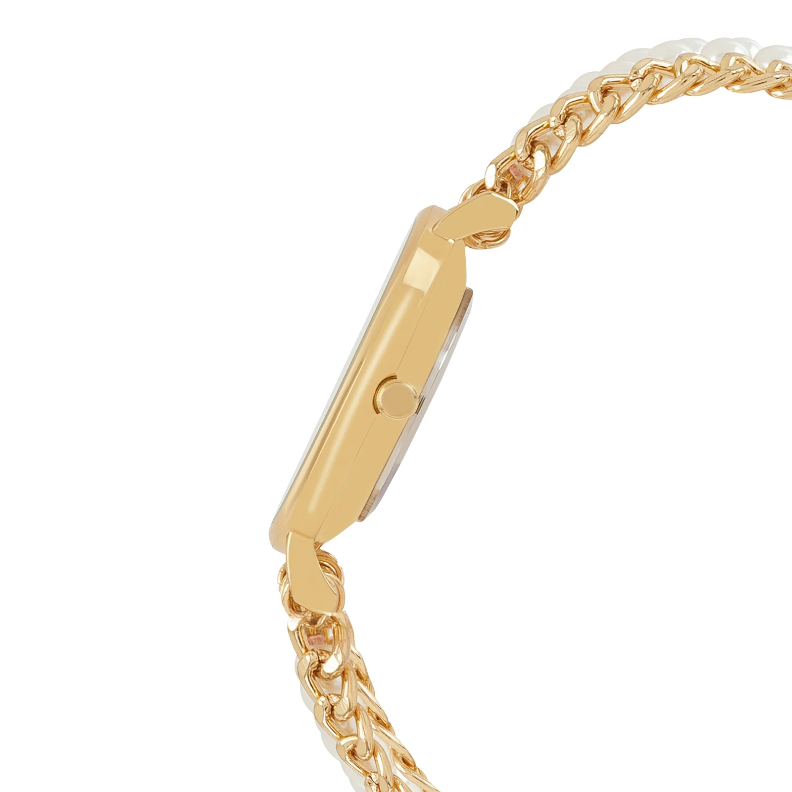 Odessa White MOP Medium Dial Gold Pearl Strap Women's Watch - Image 6