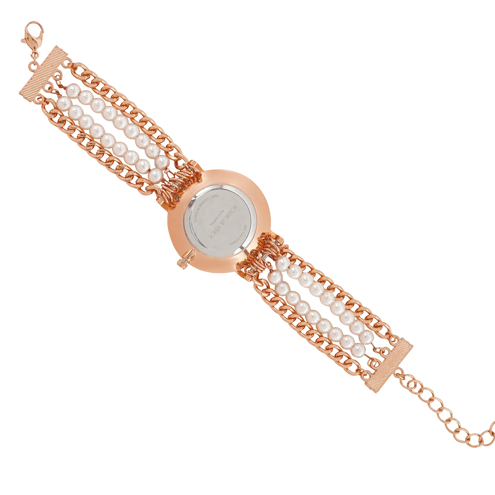Odessa White MOP Medium Dial Rose Gold Pearl Strap Women's Watch - Image 8