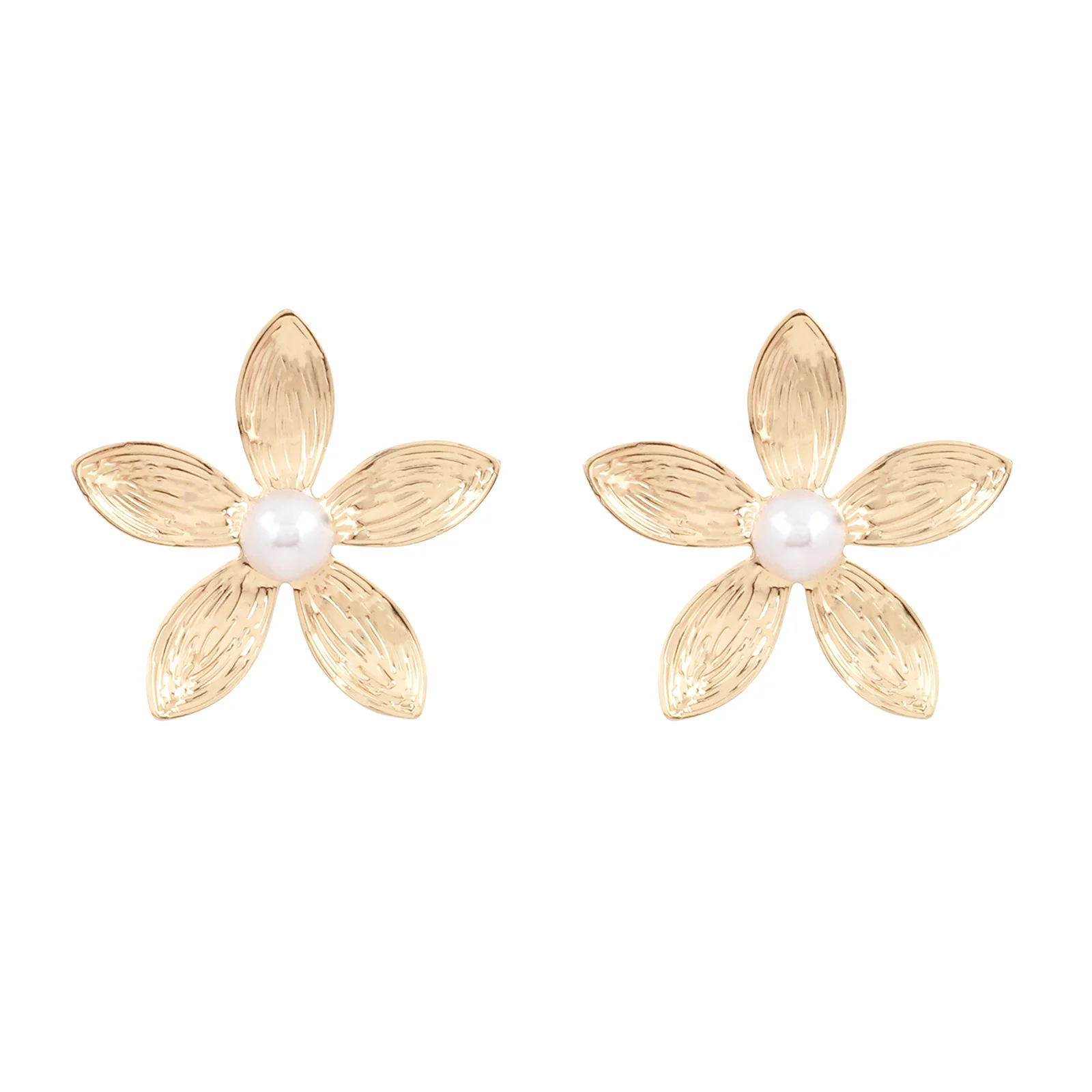 Oleander Gold Earrings - Image 3