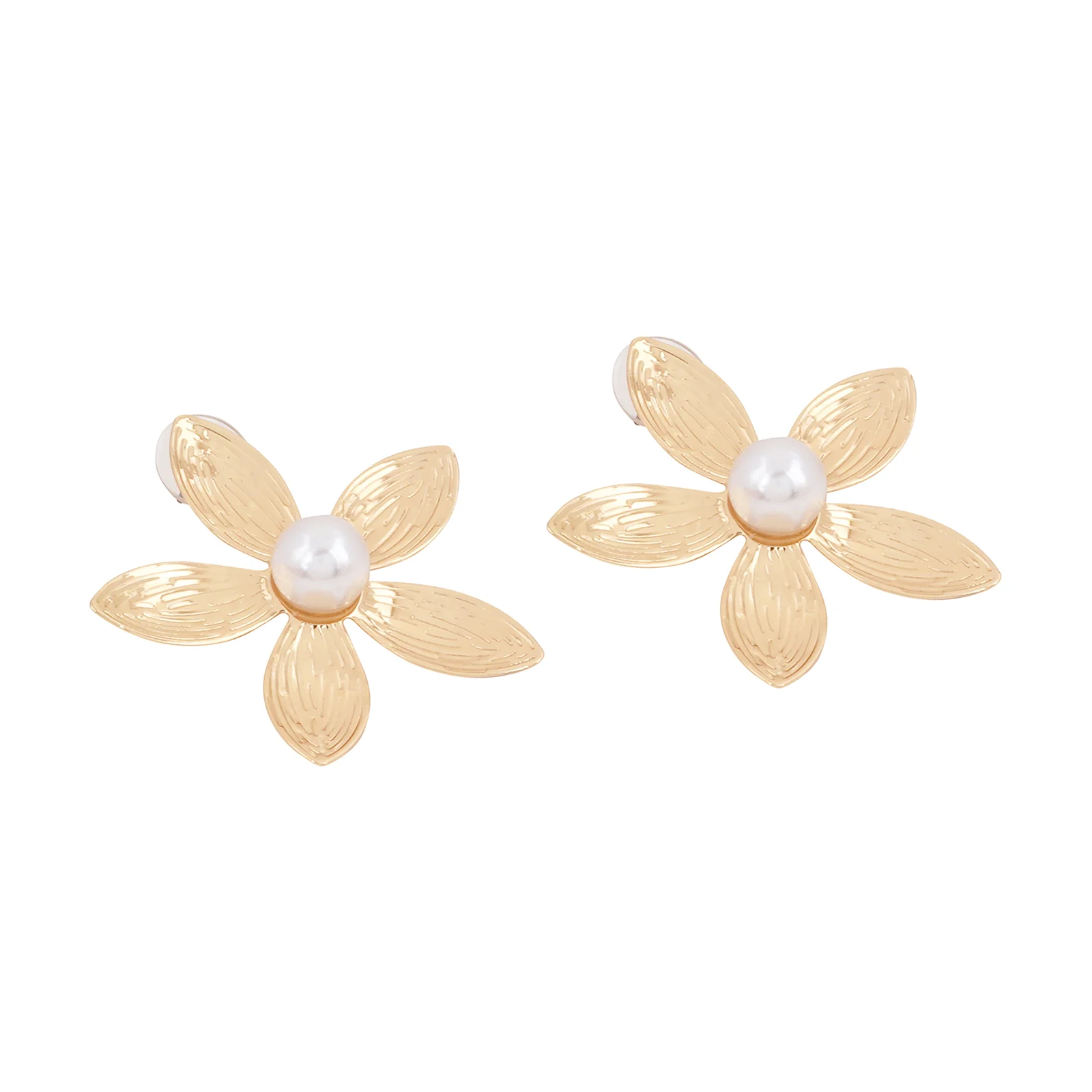 Oleander Gold Earrings - Image 4
