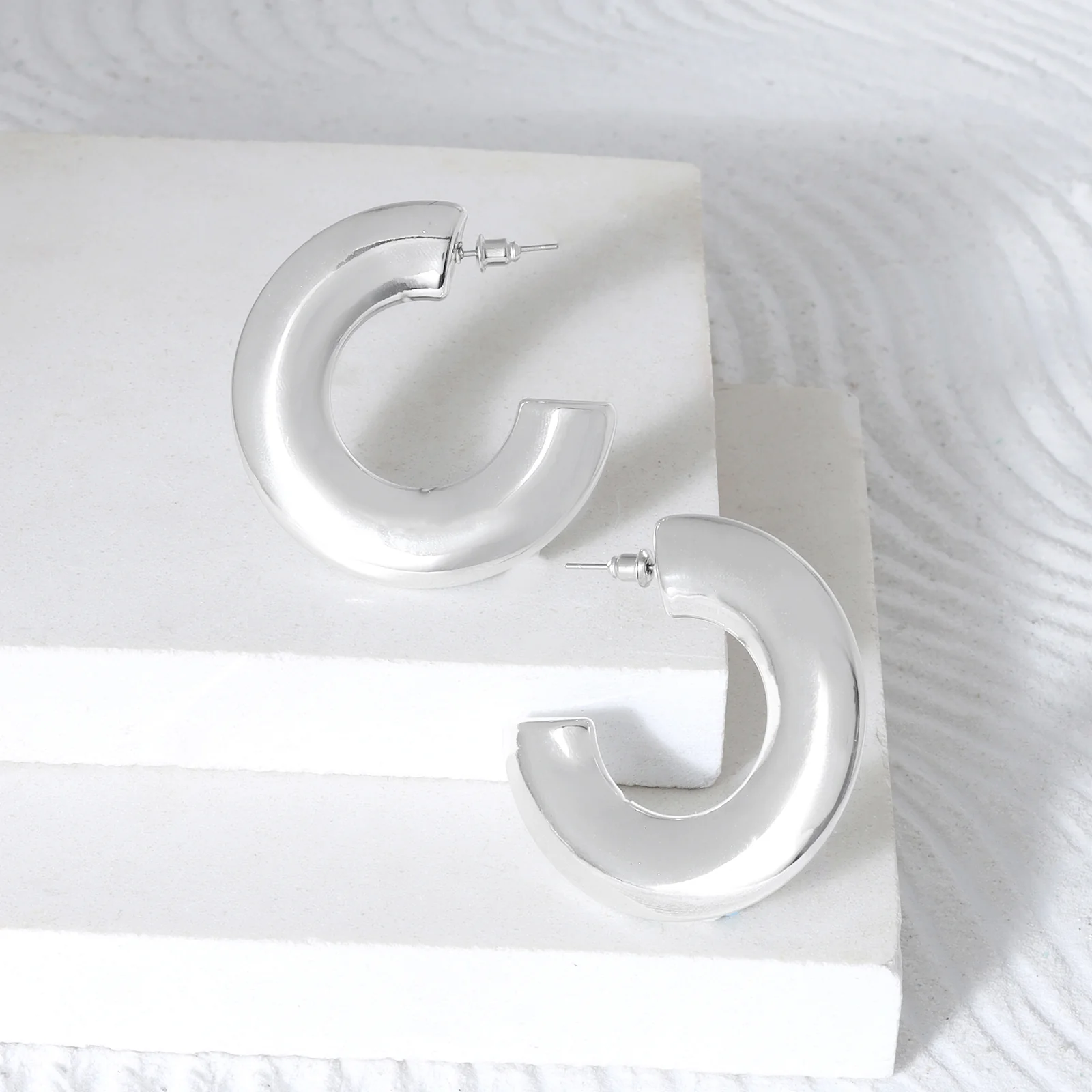 Olympias Silver Earrings - Image 2