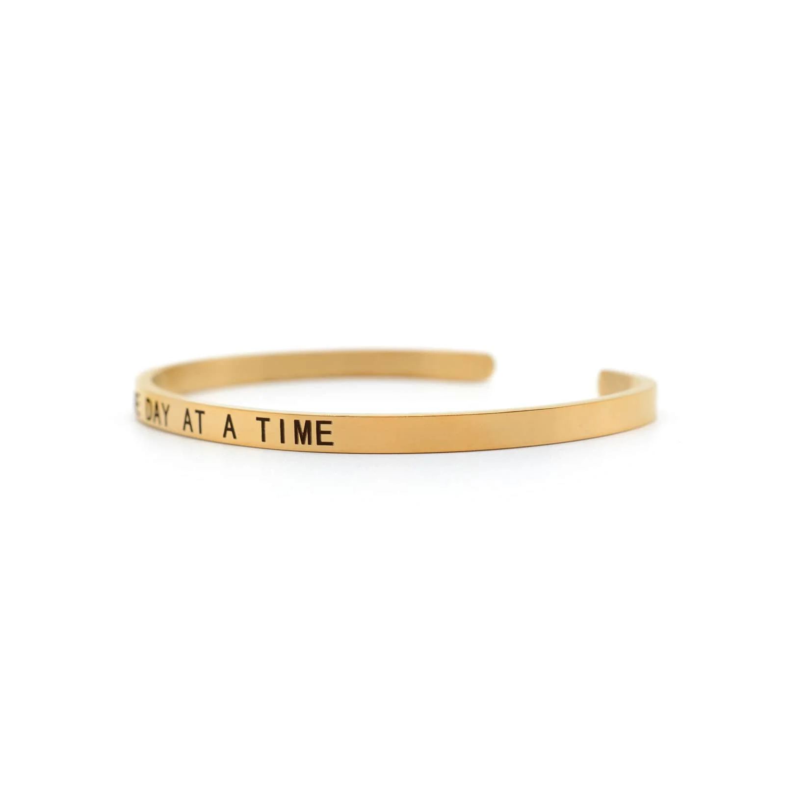 One Day At A Time Rose Gold Mantra Band - Image 4