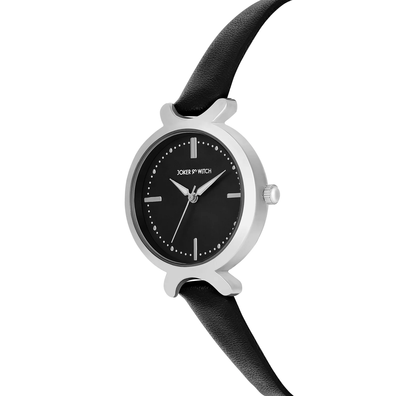 Opal Black Sunray Medium Dial Black PU Strap Women's Watch - Image 4