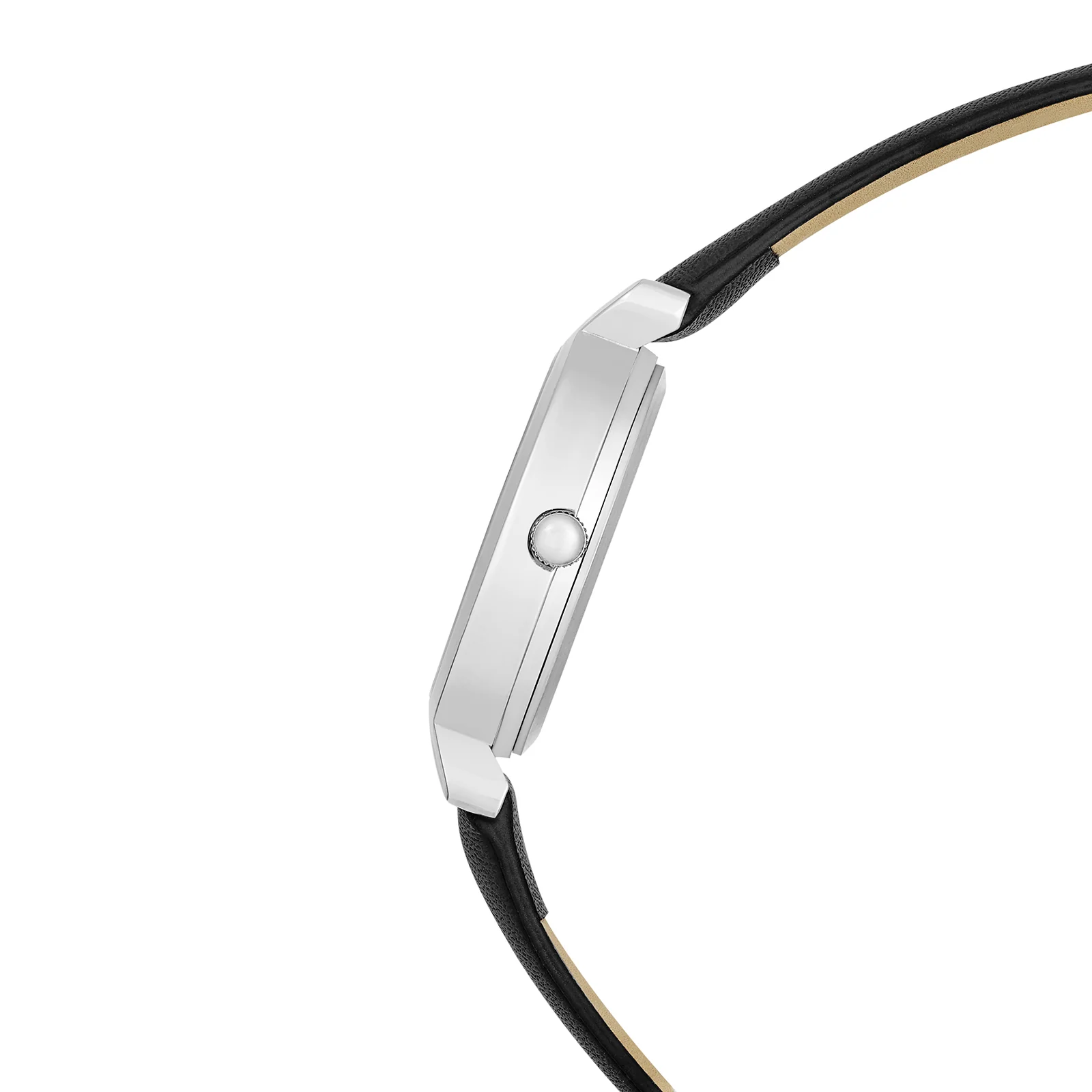 Opal Black Sunray Medium Dial Black PU Strap Women's Watch - Image 5