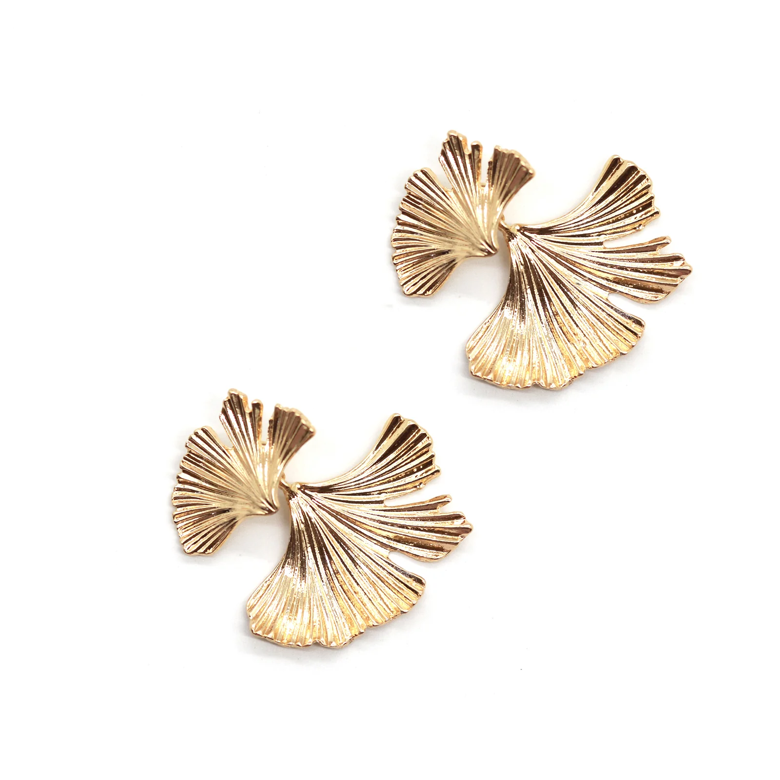 Organic Gold Earrings - Image 3