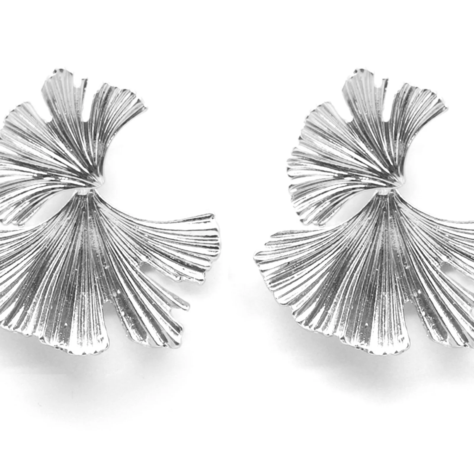 Organic Silver earrings - Image 3