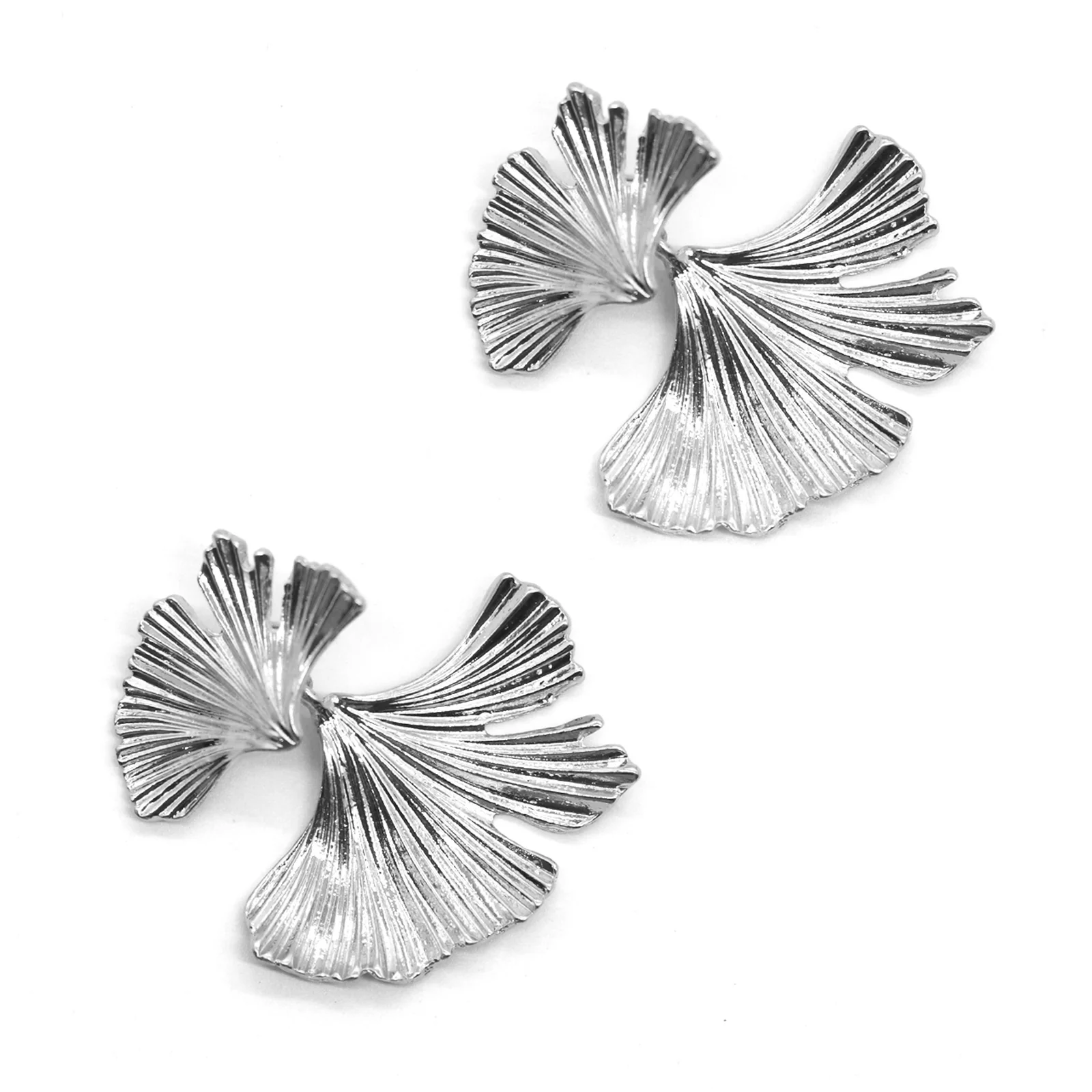 Organic Silver earrings - Image 4