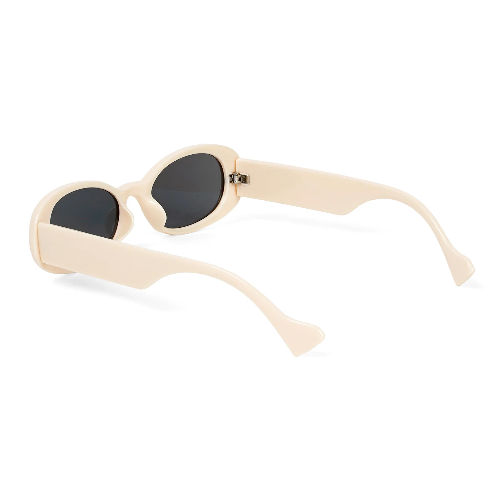 Ovalina Cream Rectangular Sunglasses - Image 6