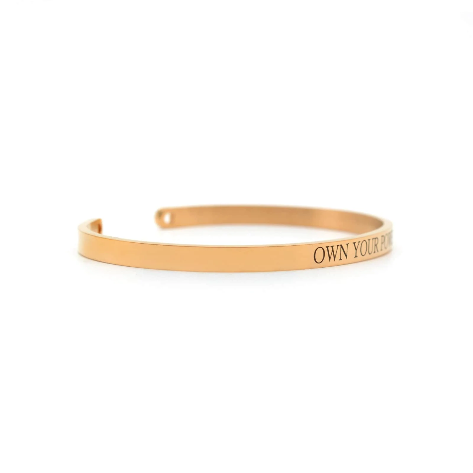 Own Your Power Rose Gold Mantra Band - Image 3