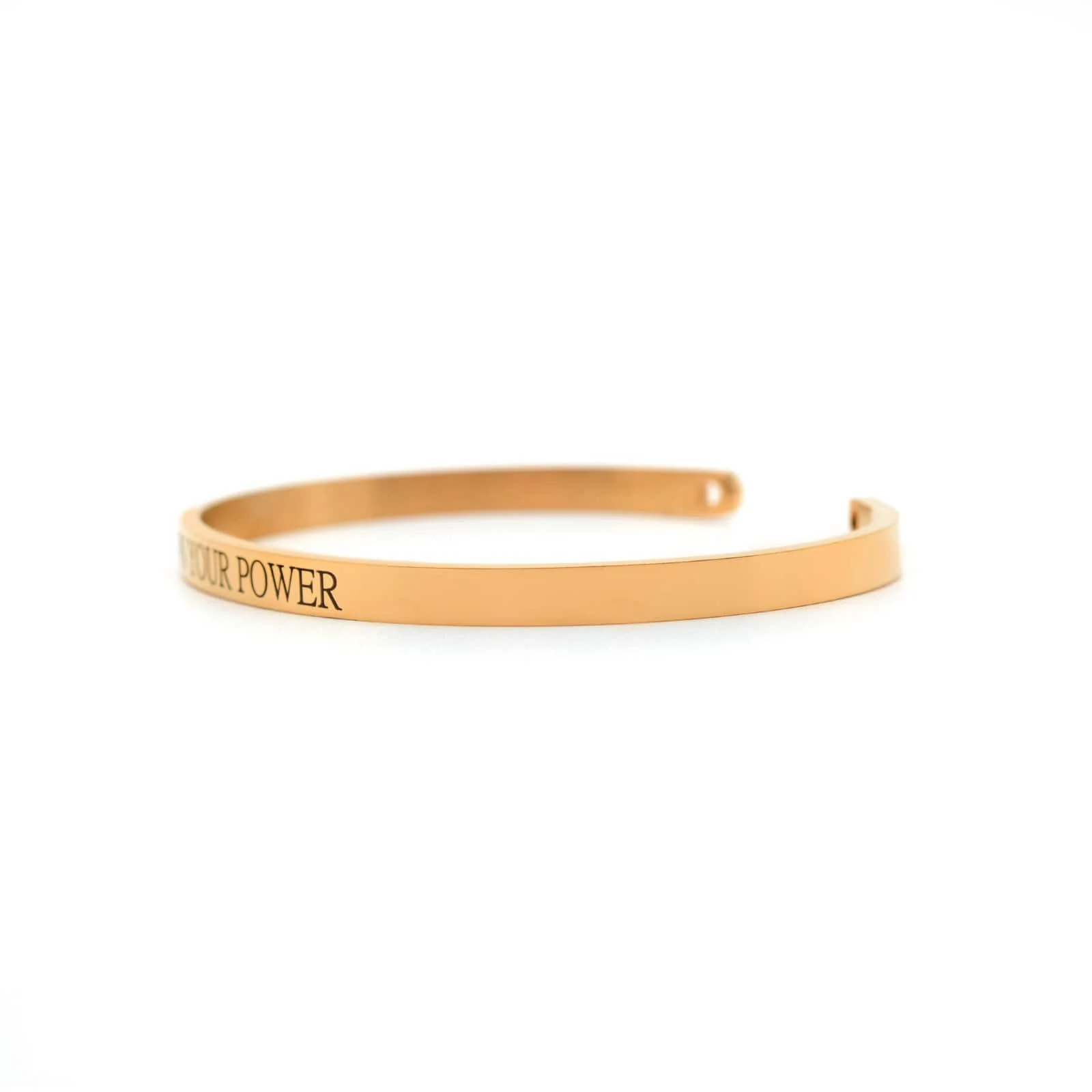 Own Your Power Rose Gold Mantra Band - Image 5