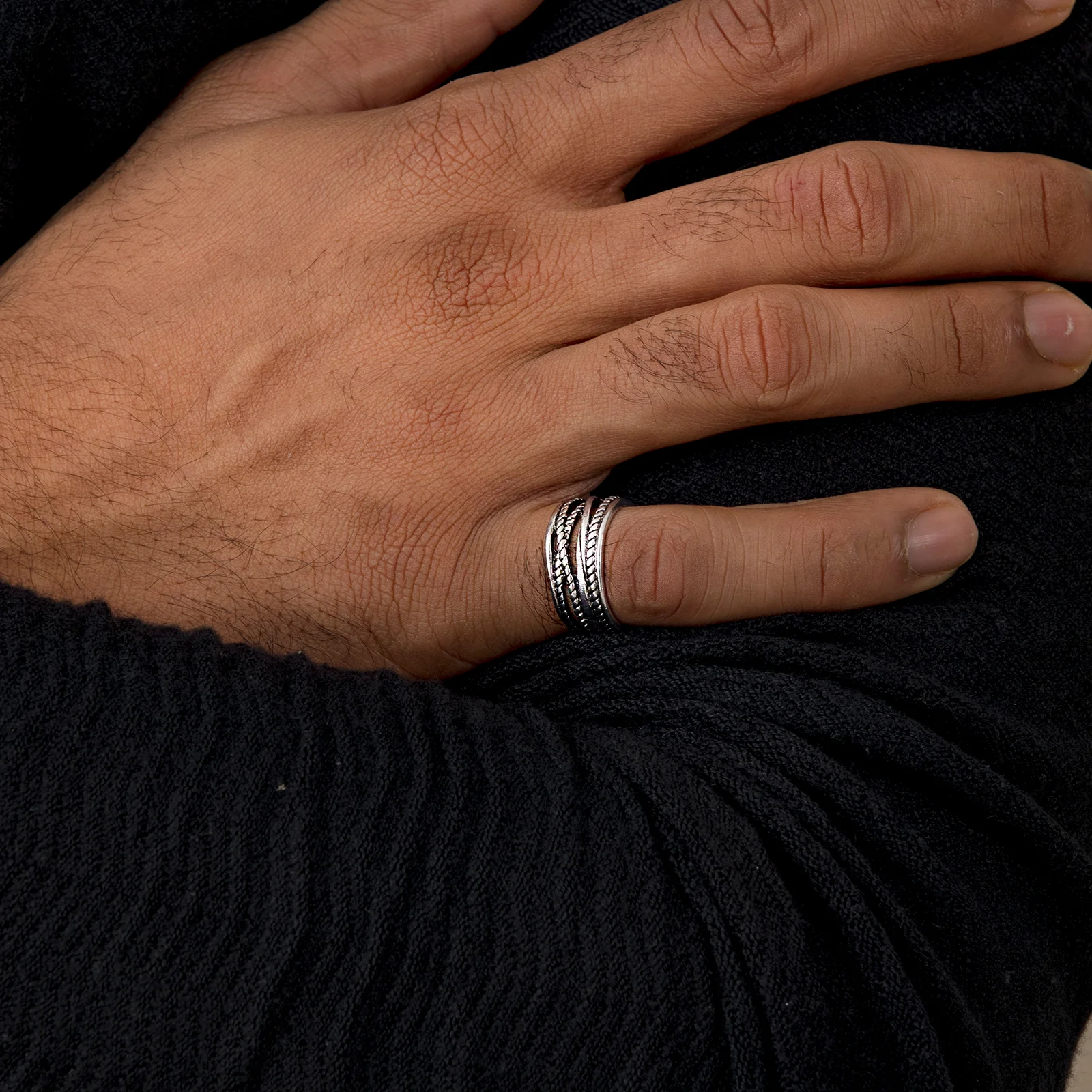 Oxidized Silver Ring - Image 3