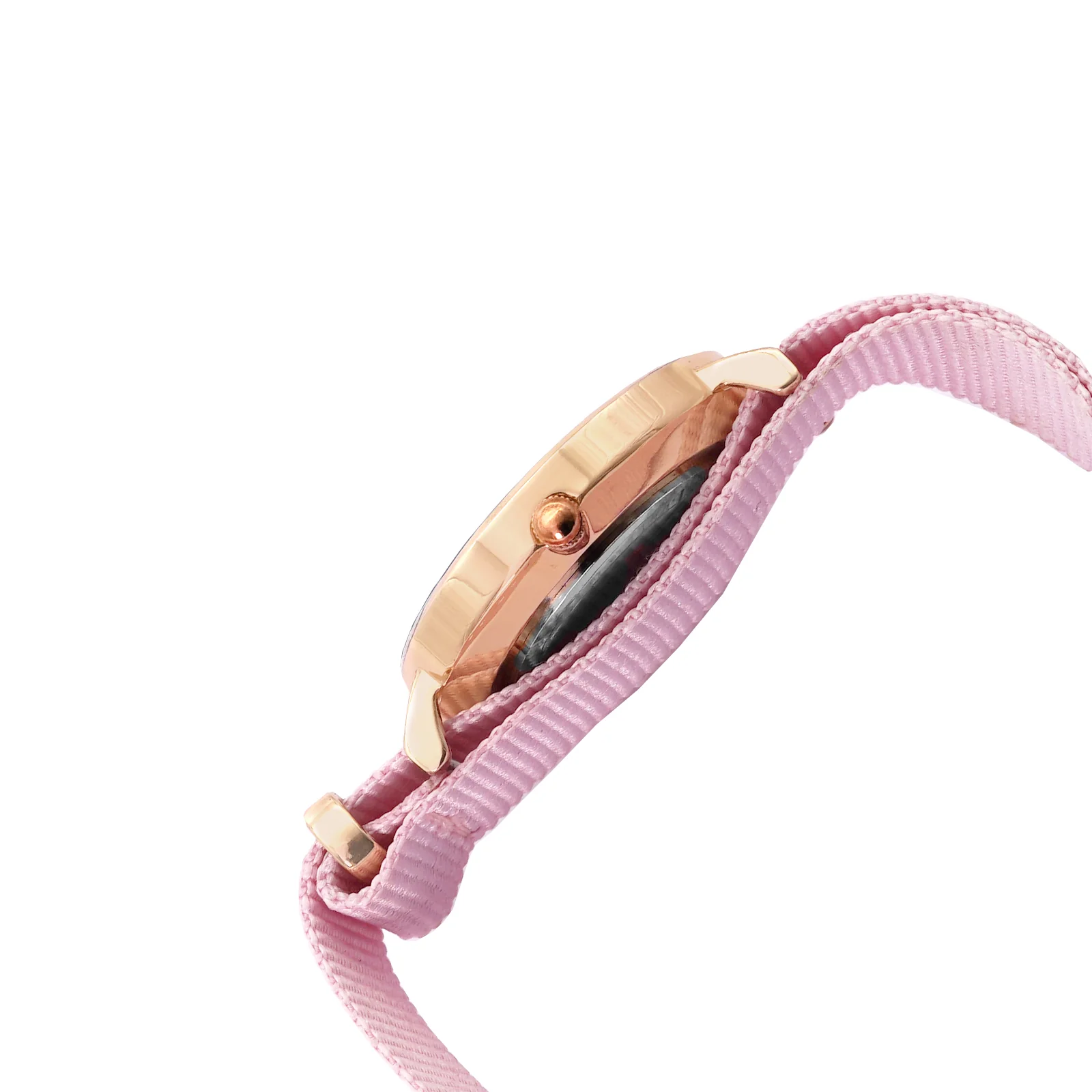 Paris White Medium Dial Pink Nato Strap Women's Watch - Image 4