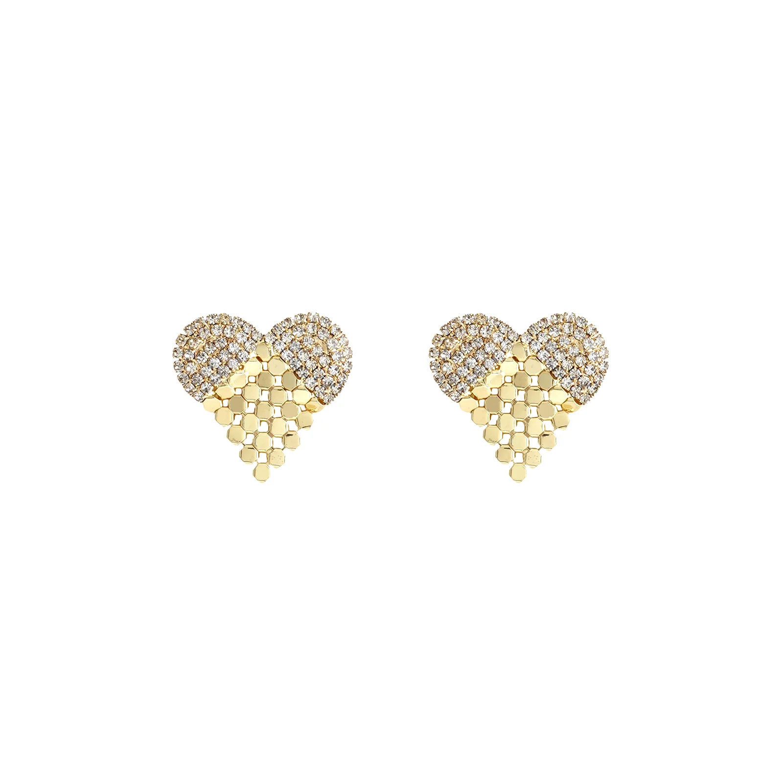 Park Gold Heart Earrings - Image 3