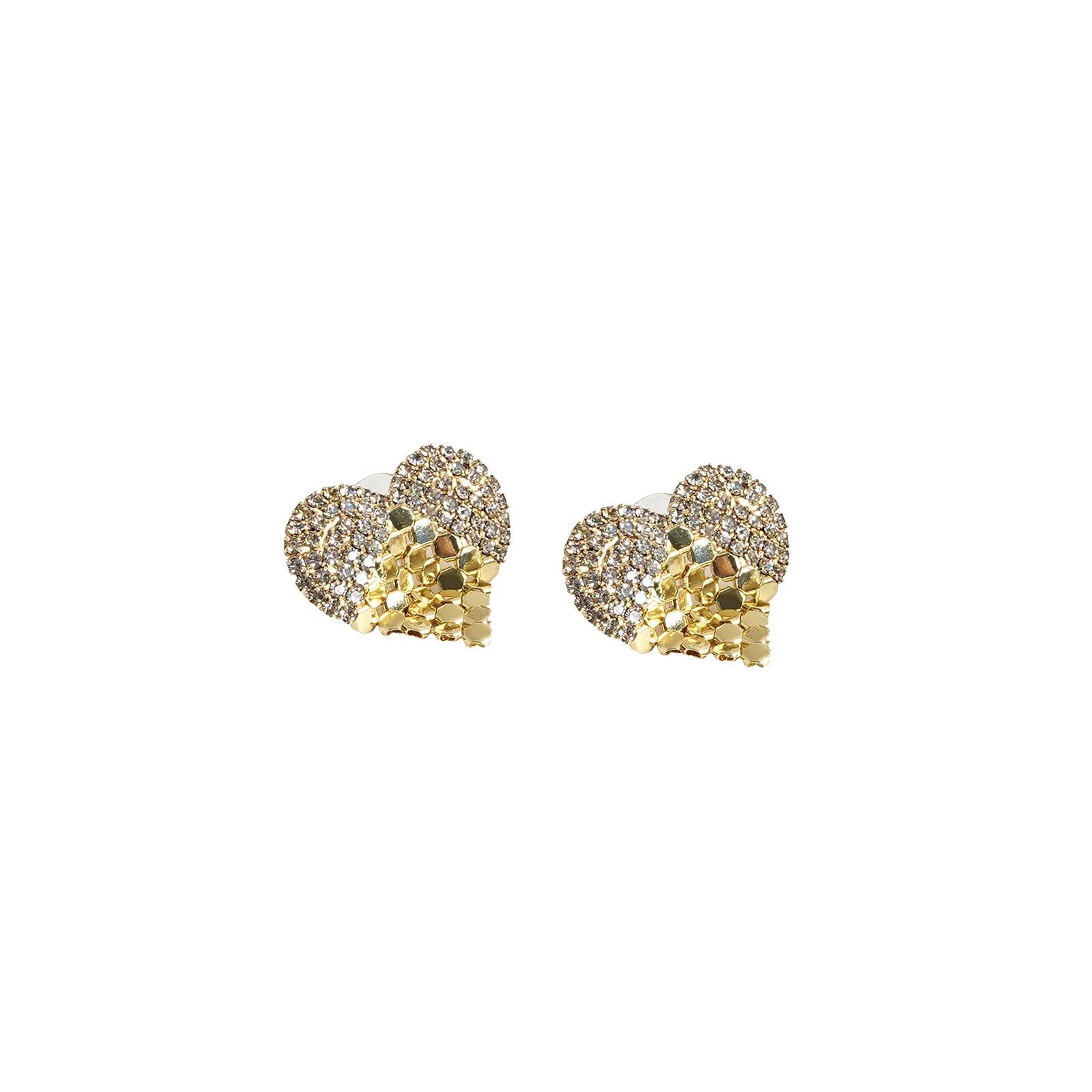 Park Gold Heart Earrings - Image 5