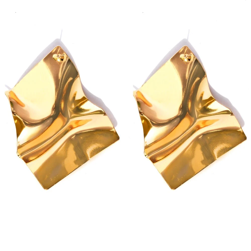 Crumple Party Statement Earrings - Image 5